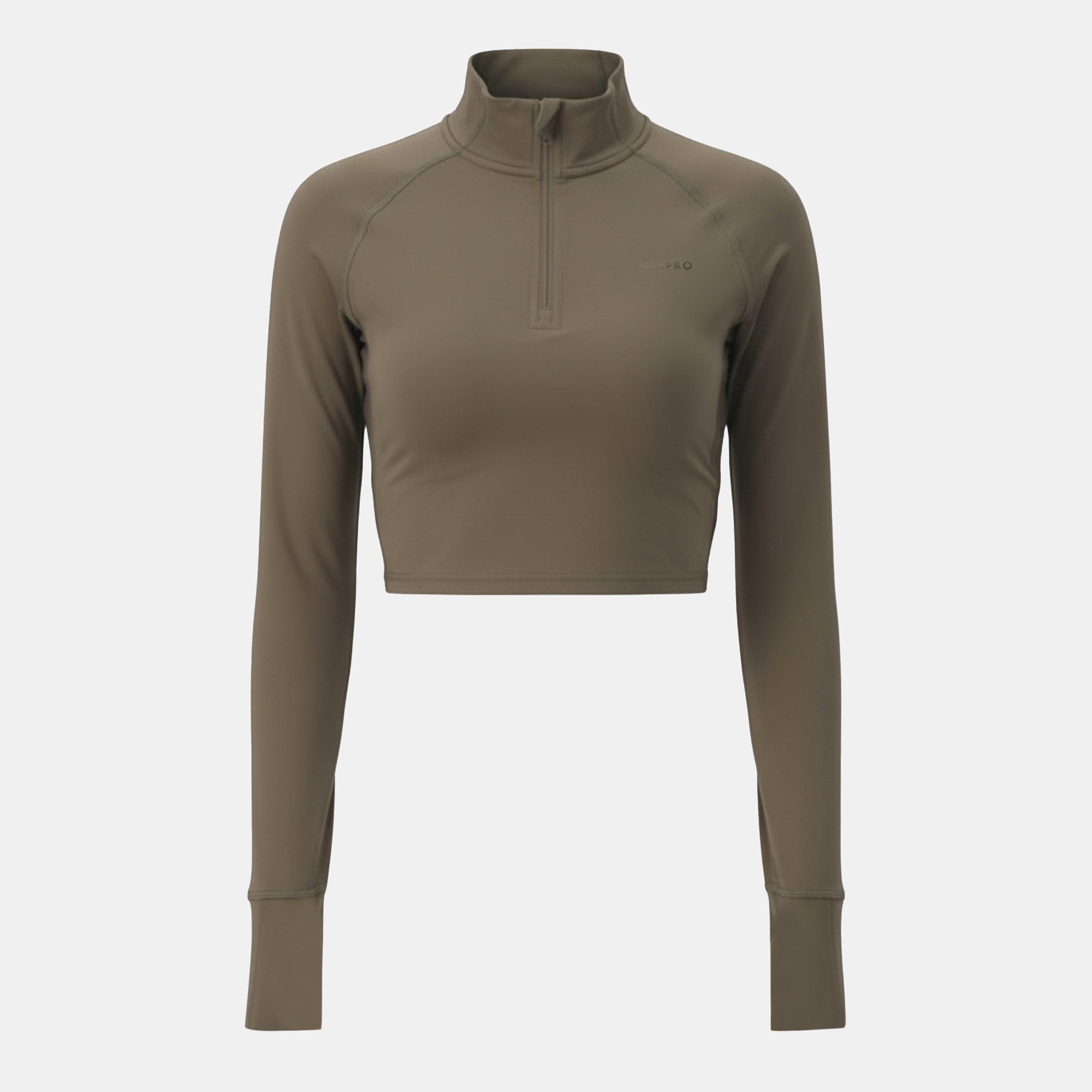Warm Ash - USA Pro - Training 1/4 Zip Jacket Womens - 1