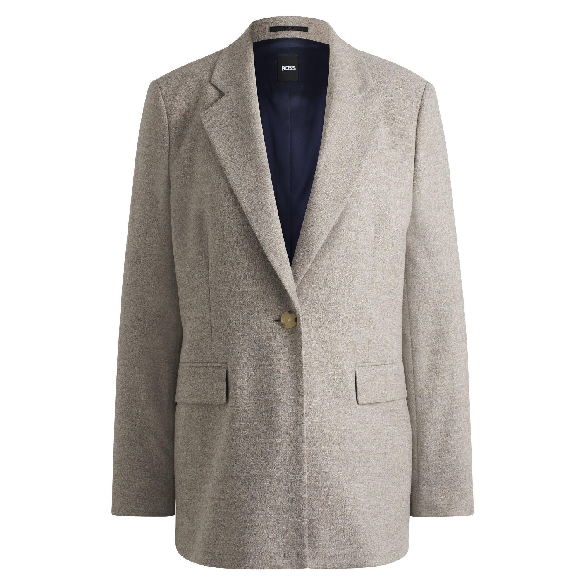 Boss Women's Janka Formal Jacket - Open Grey - Size 16 (XXL)