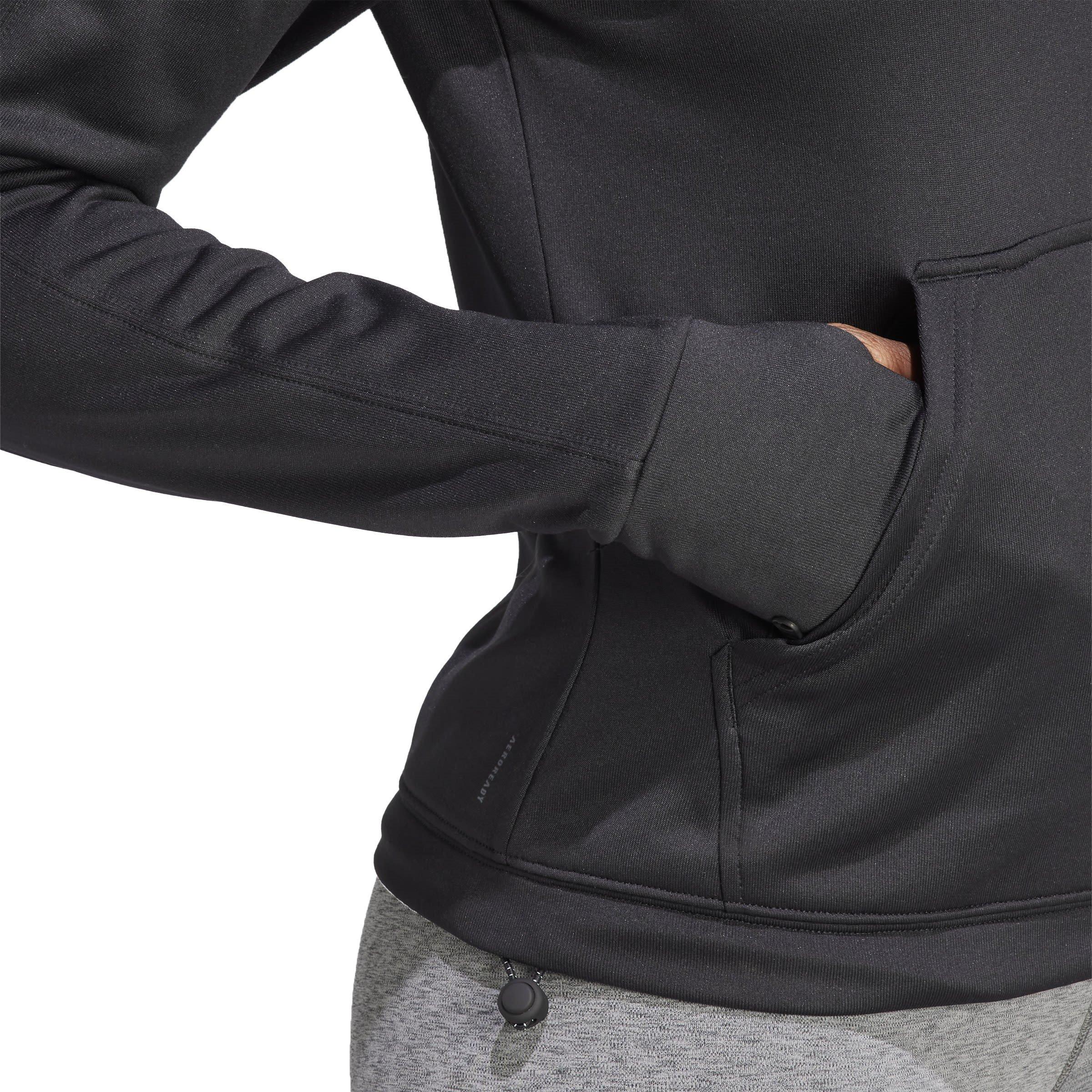 Schwarz - adidas - Quarter Zip Tracksuit Top Womens - 6