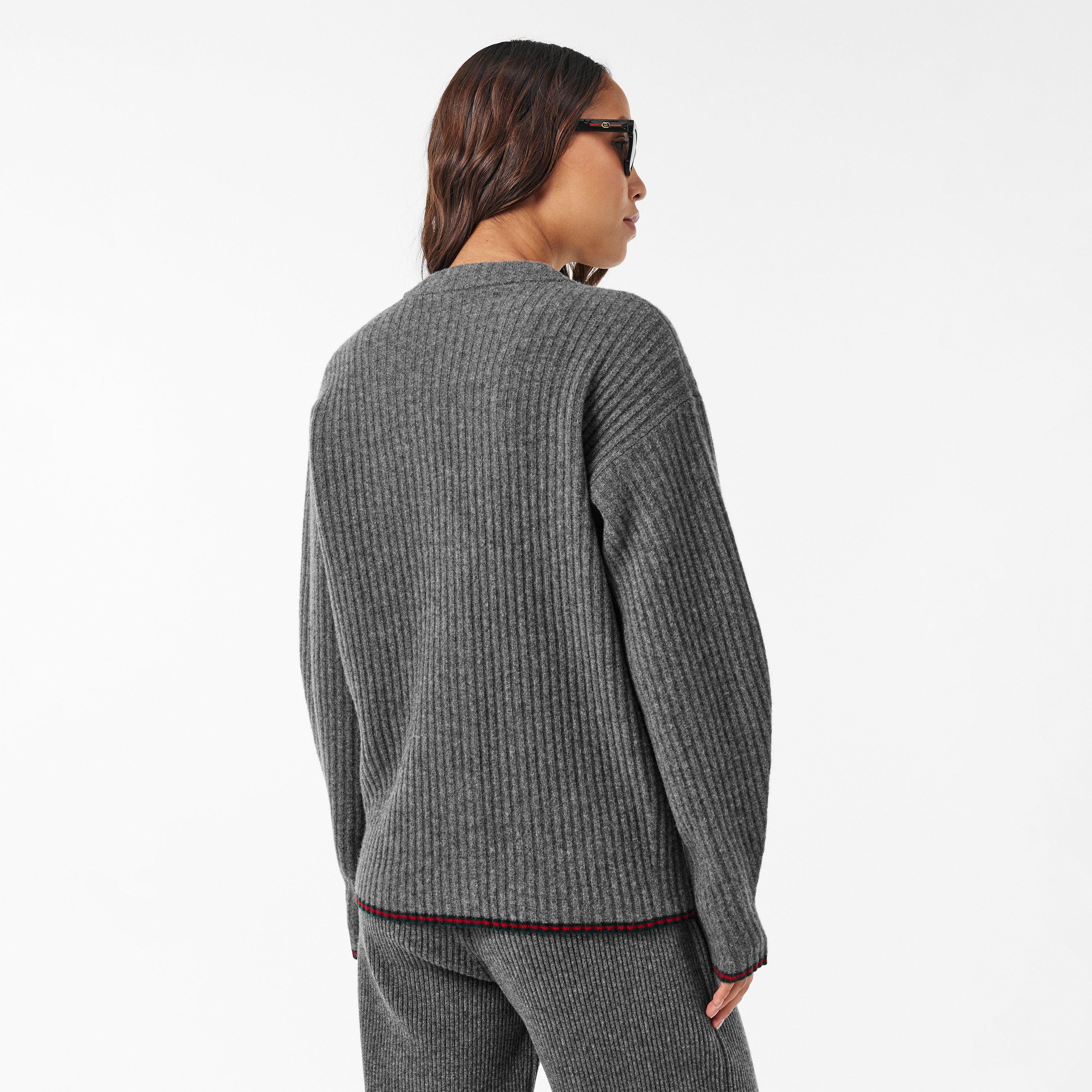 Dark Grey - Gucci - Women's Cardigan - 4
