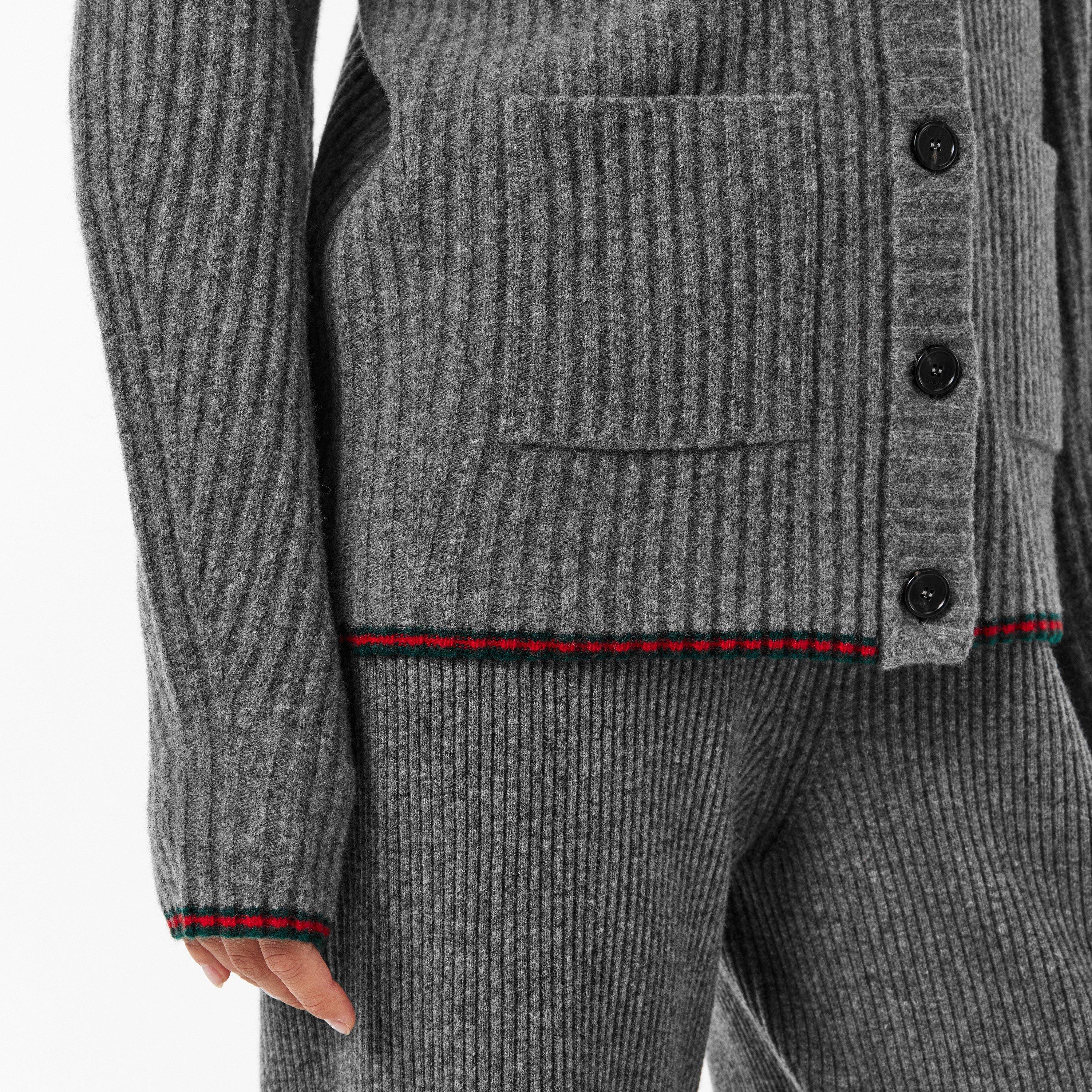 Dark Grey - Gucci - Women's Cardigan - 5