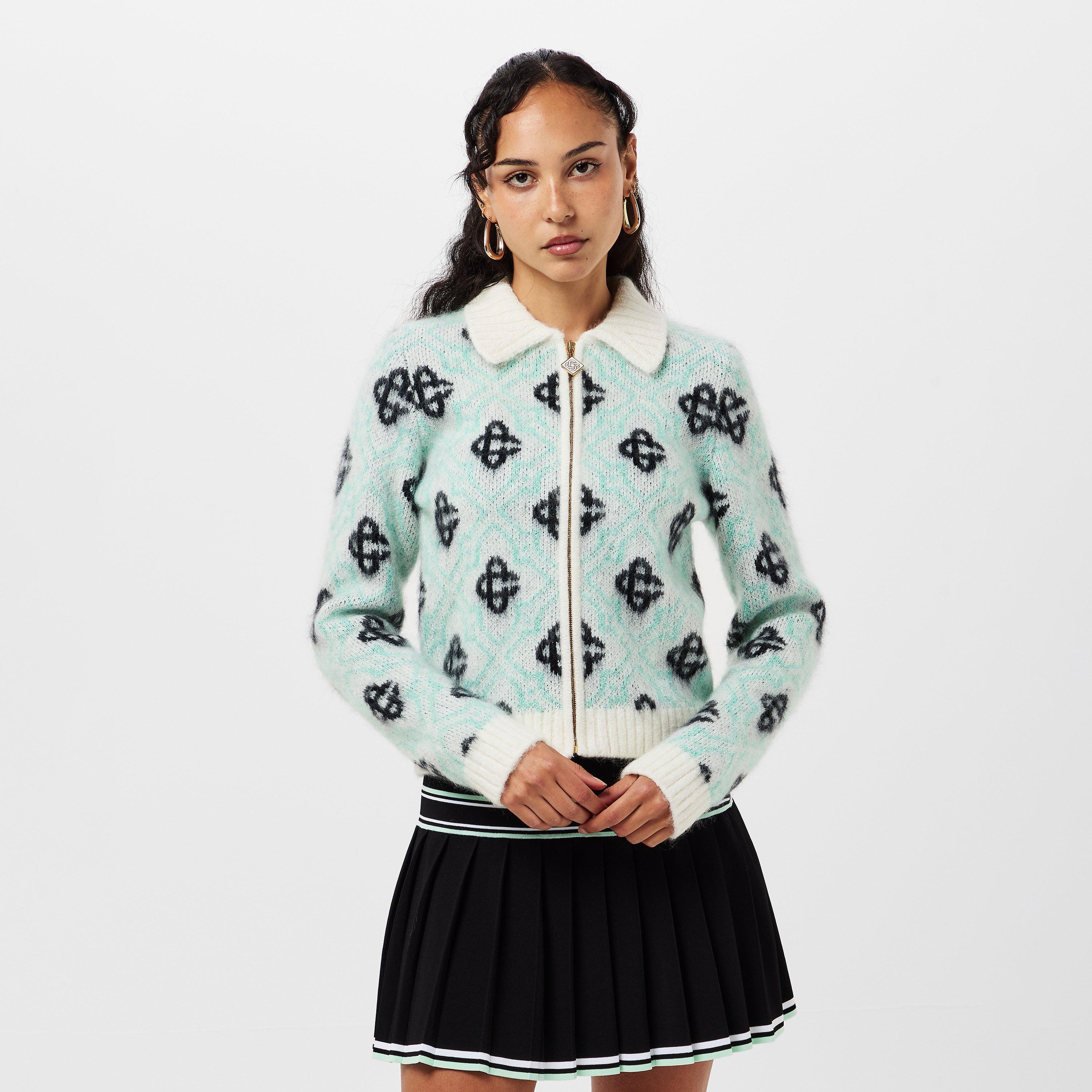 Multi - Casablanca - Women's Casa Mono Zip-Up Cardigan - 3