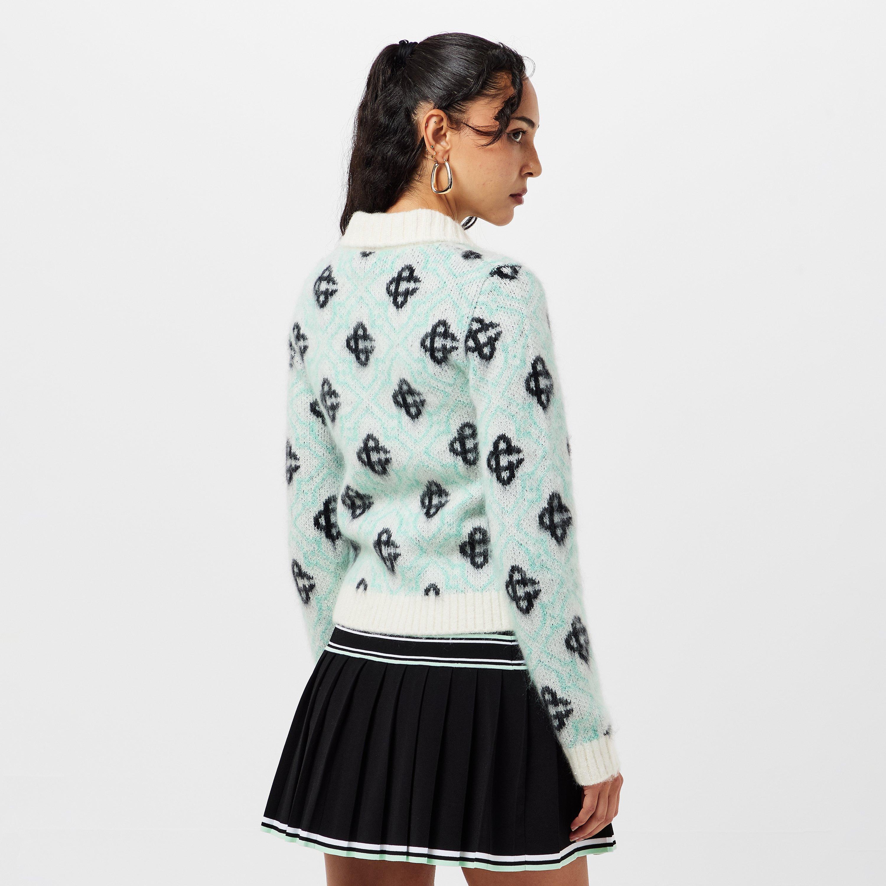 Multi - Casablanca - Women's Casa Mono Zip-Up Cardigan - 4