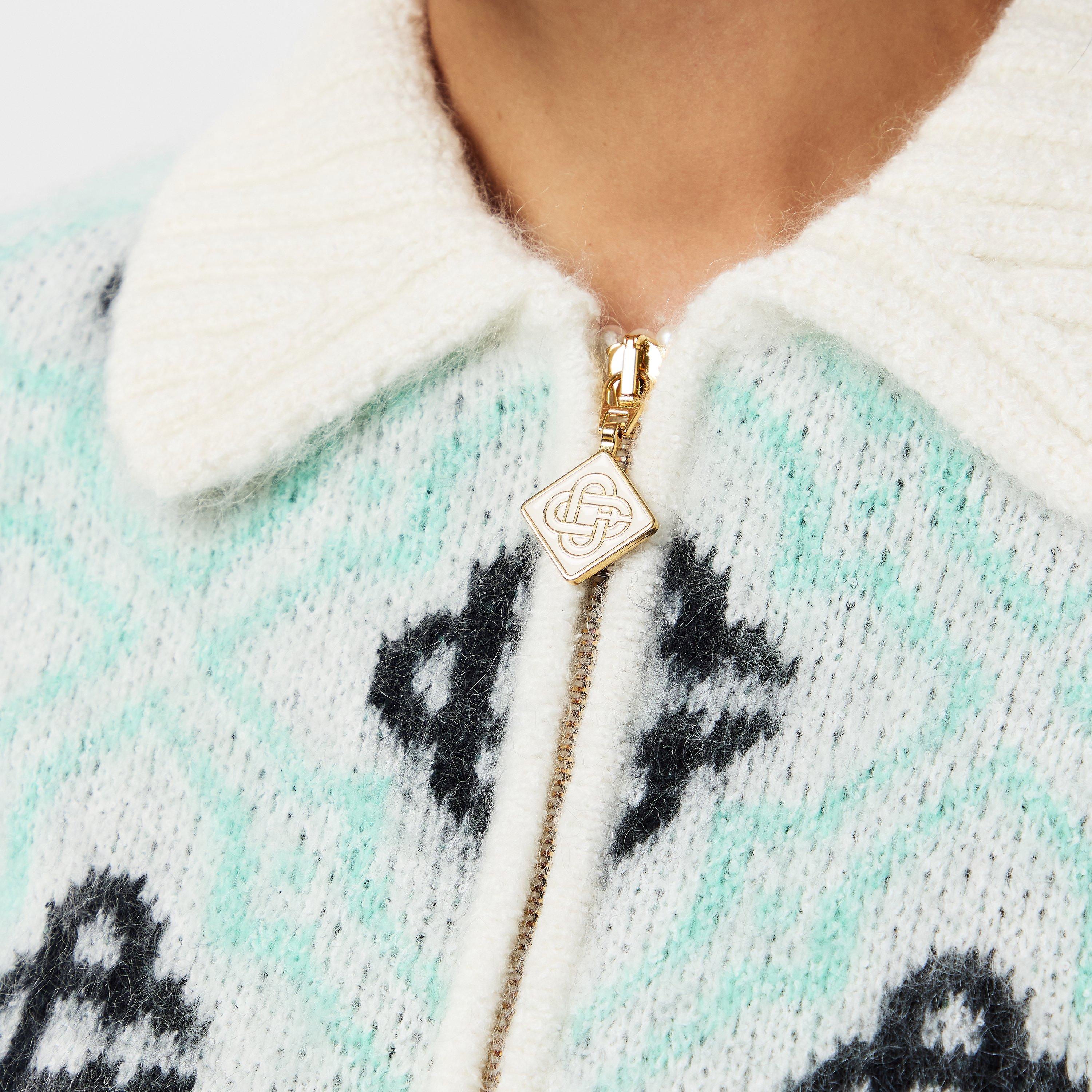 Multi - Casablanca - Women's Casa Mono Zip-Up Cardigan - 5