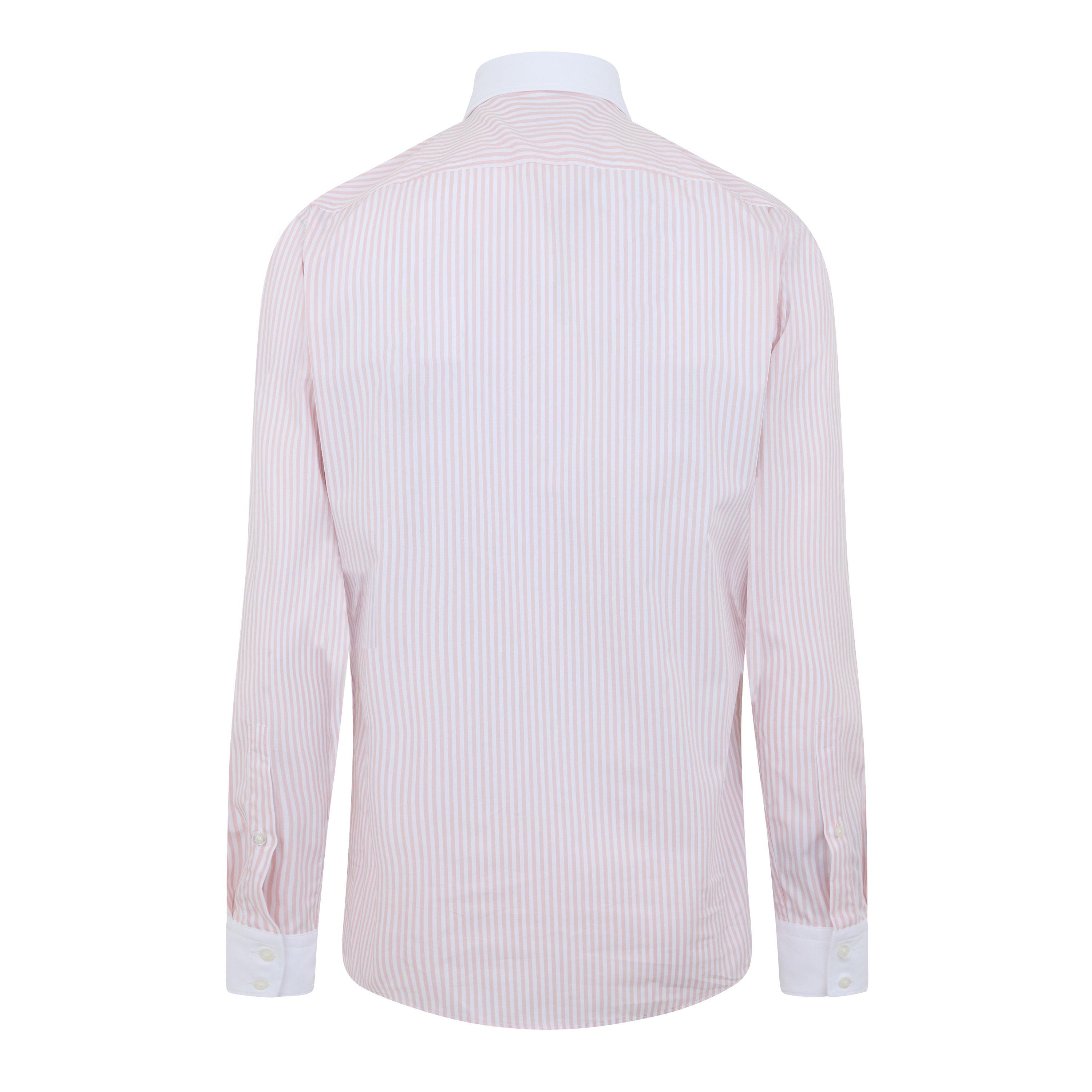 Pink Stripe - Hugo - Men's Verdon Long-Sleeve Patterned Shirt - 3