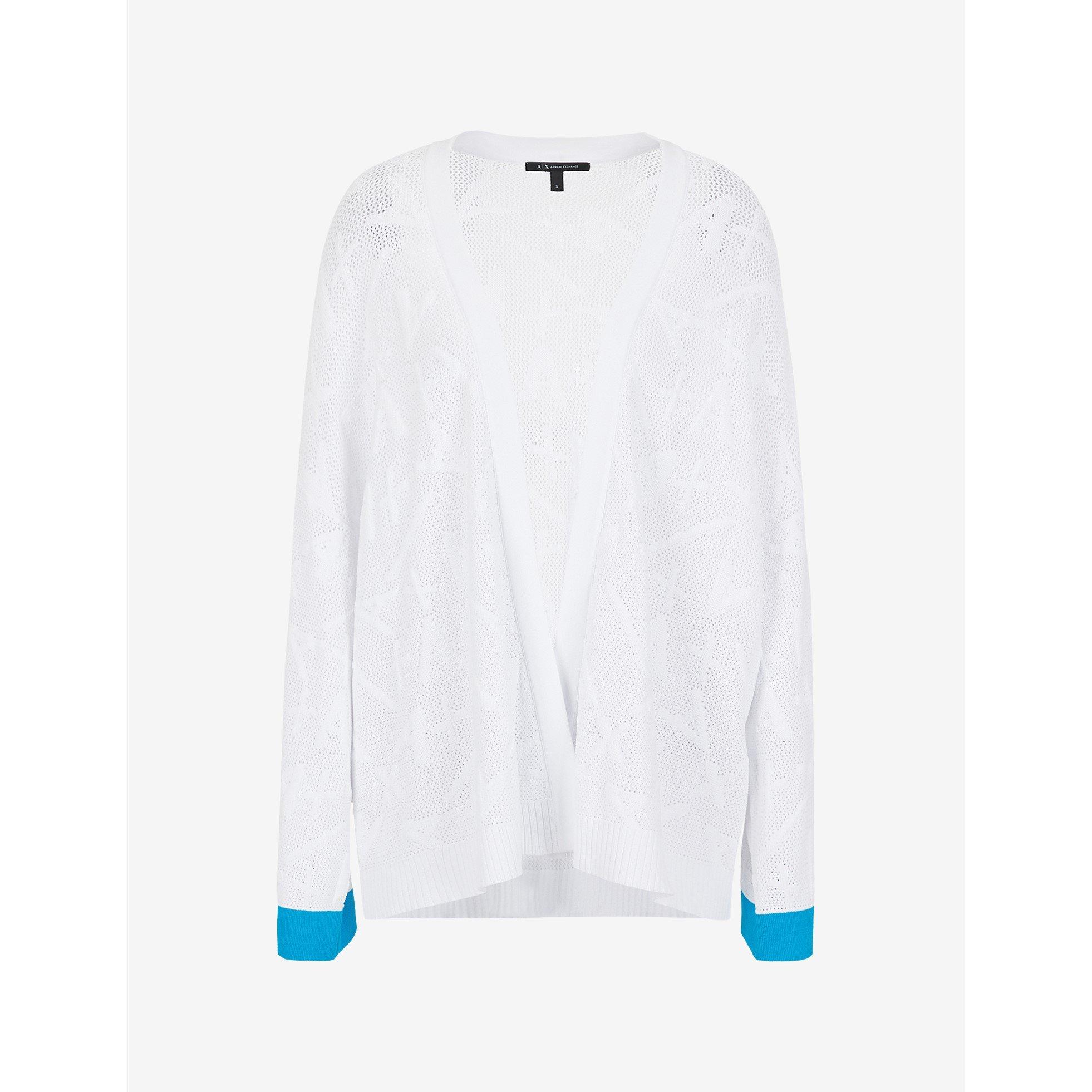 Opt.White - Armani Exchange - Logo Kimono Cardigan - 4