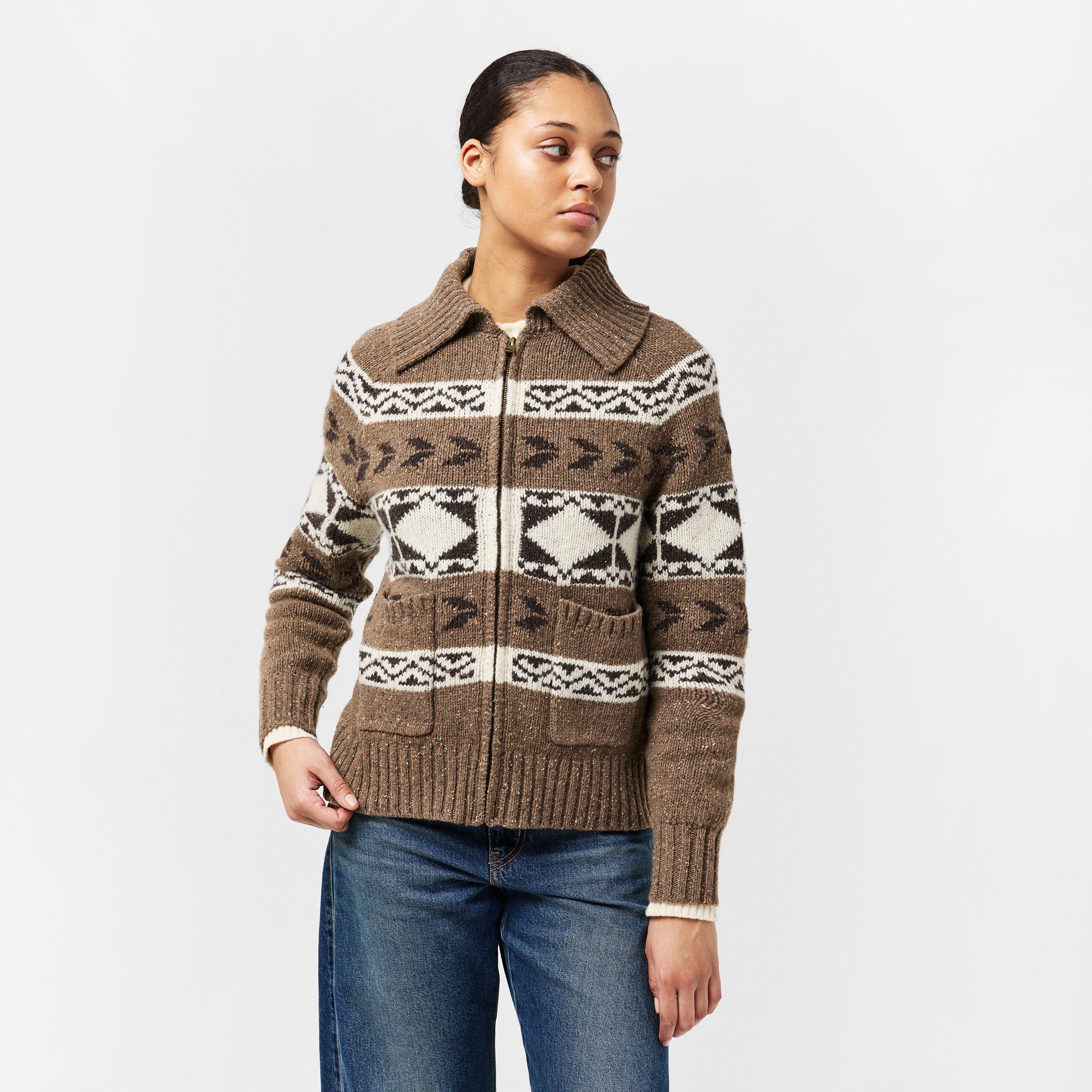 brown Geo - Levis - Women's Waverly Cardigan - 3