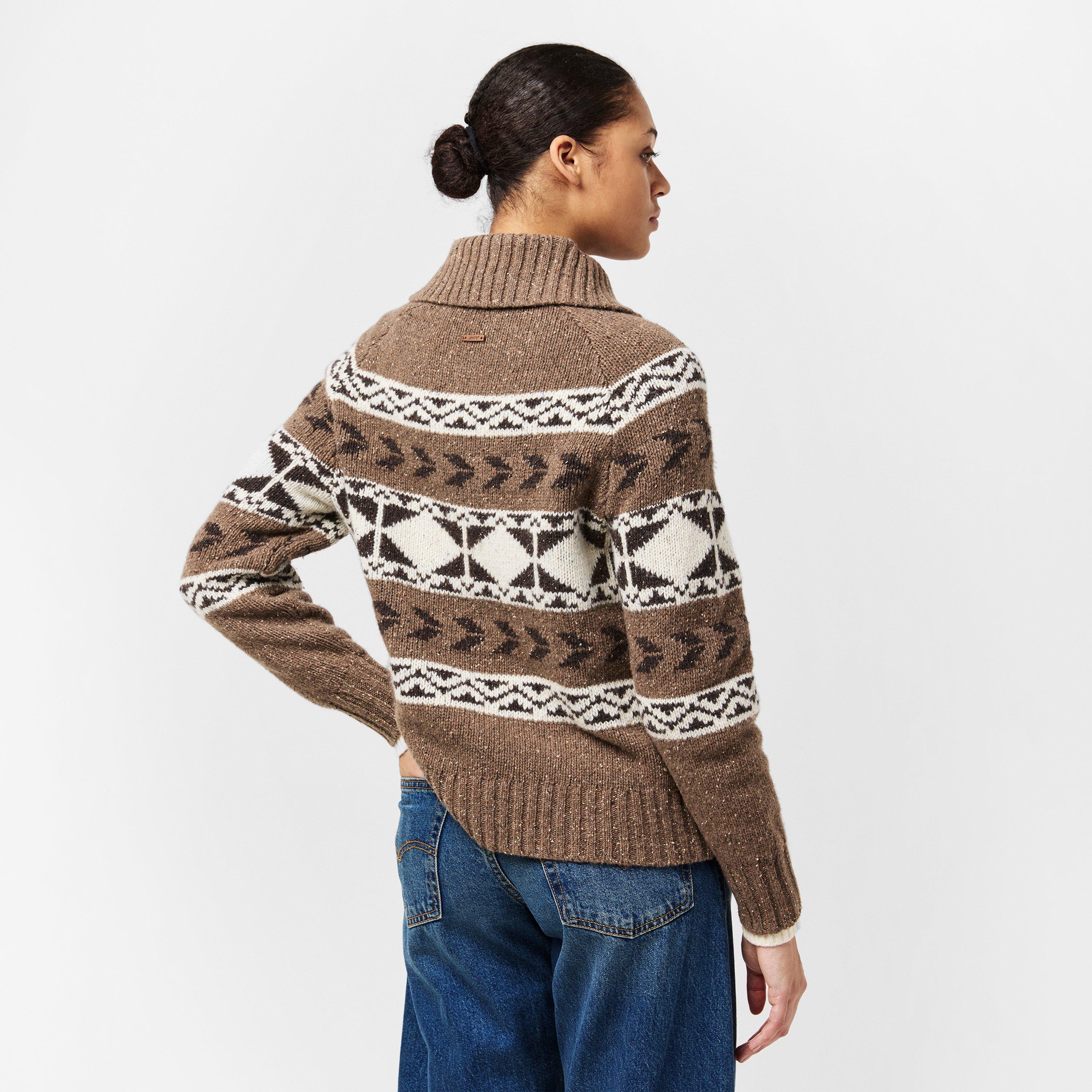 brown Geo - Levis - Women's Waverly Cardigan - 4