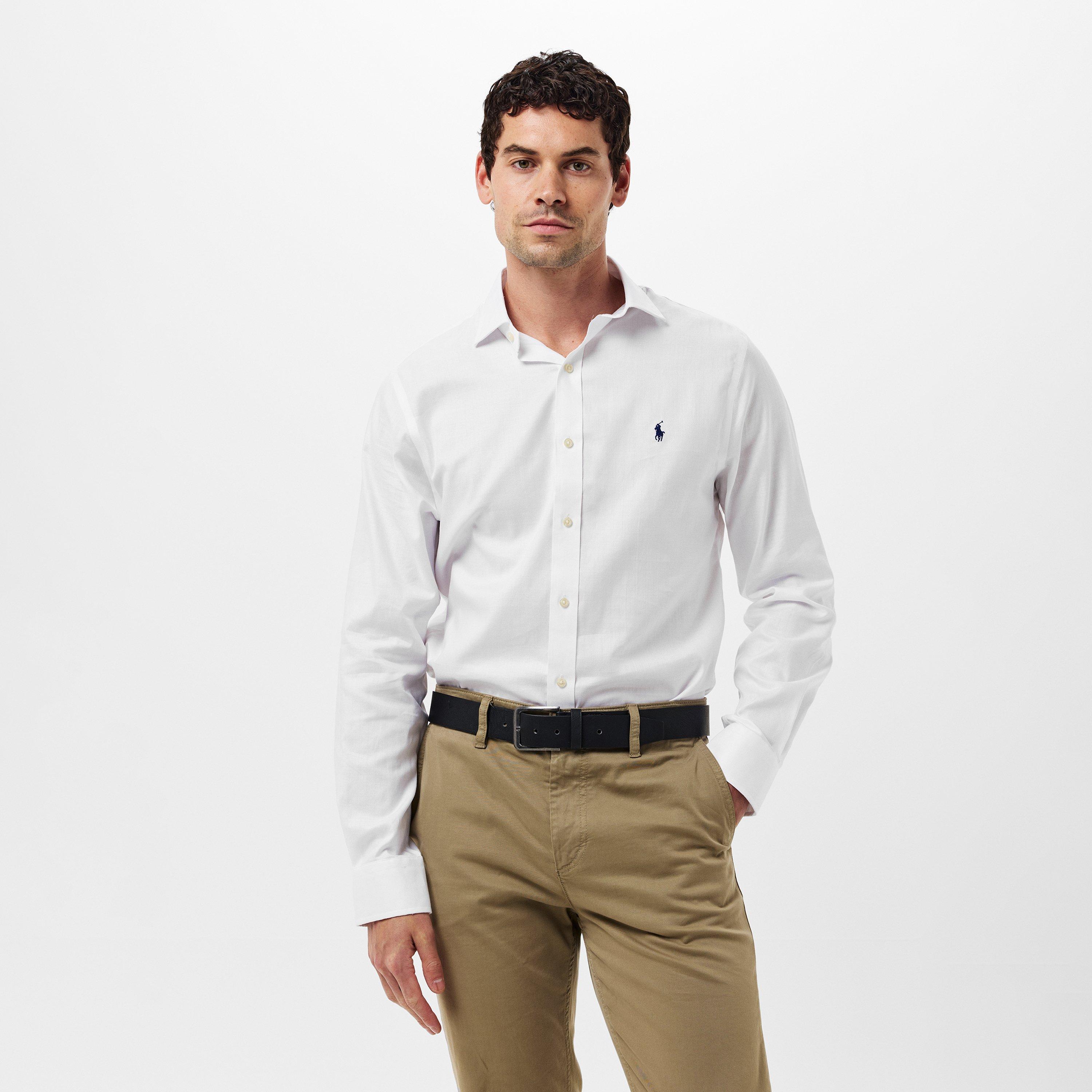 White - Polo Ralph Lauren - Men's Long-Sleeve Oxford Shirt - 3