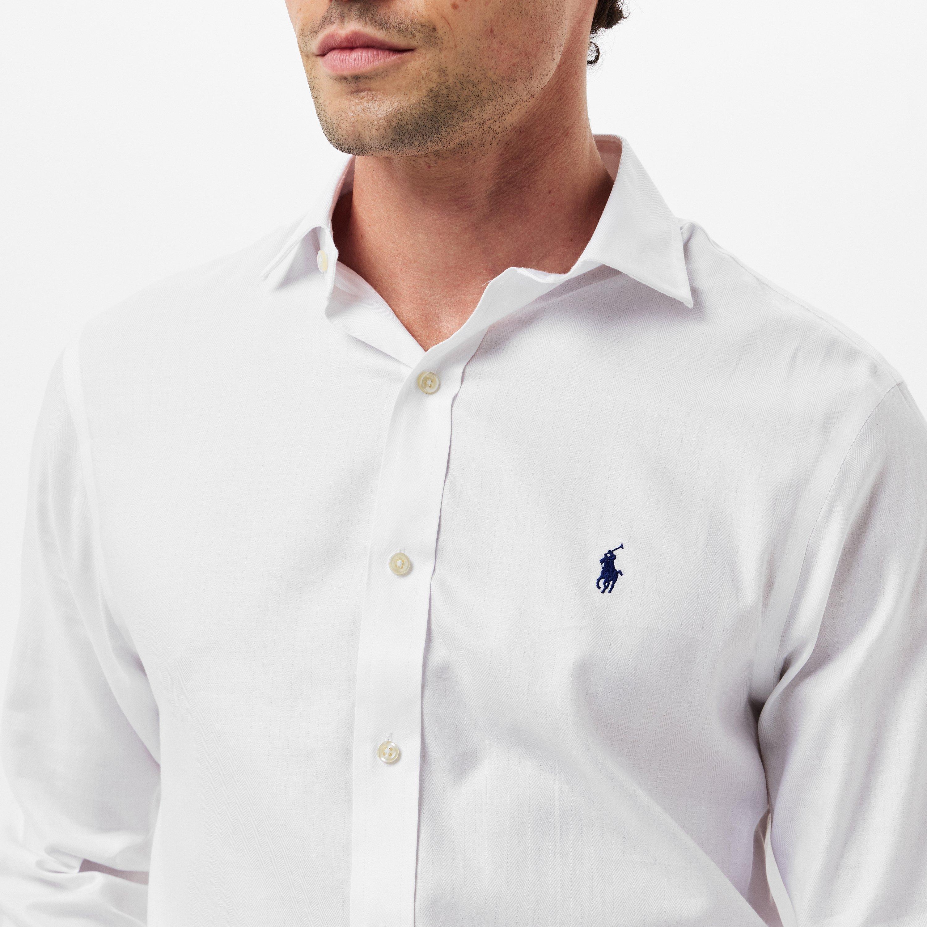 White - Polo Ralph Lauren - Men's Long-Sleeve Oxford Shirt - 5