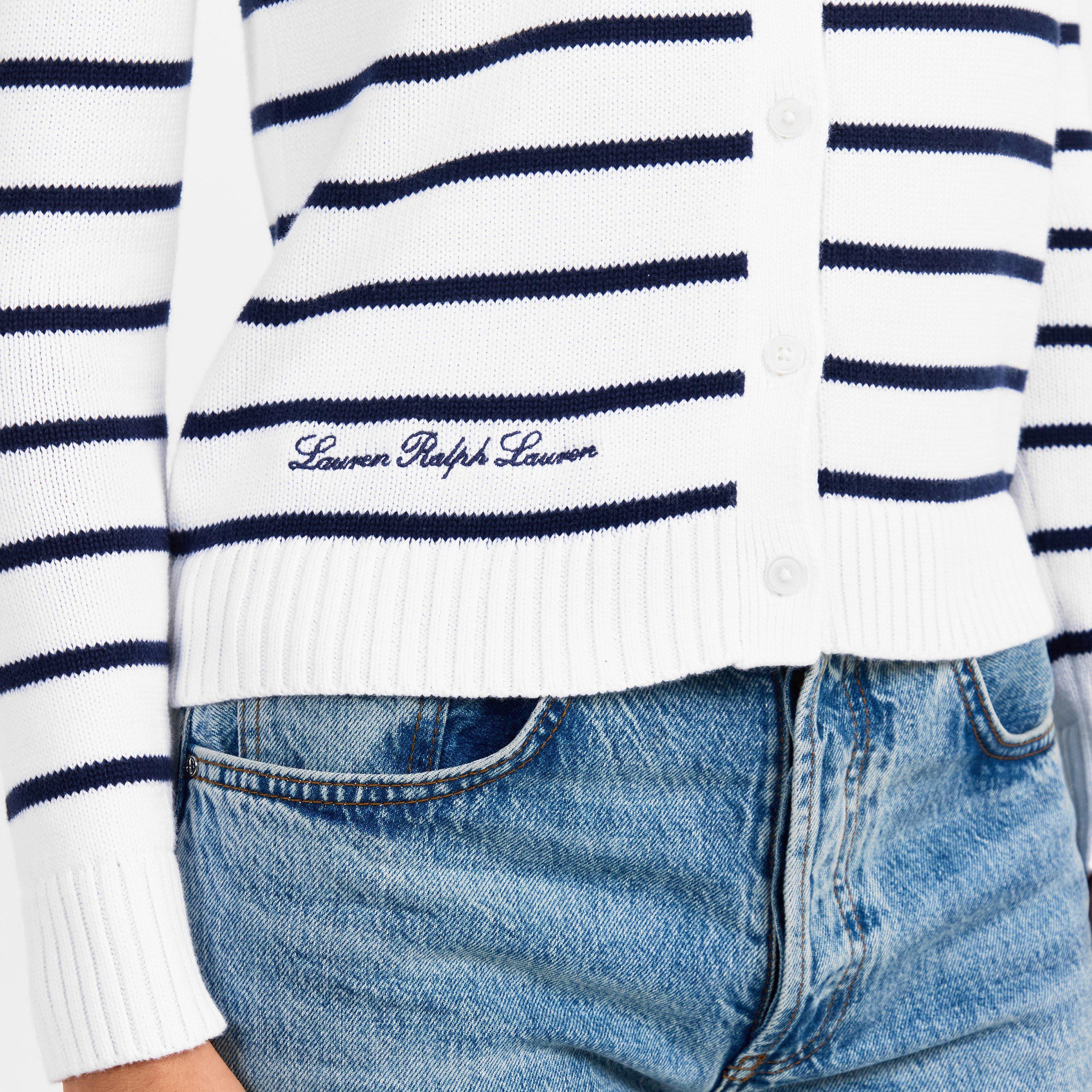 White/Navy - Lauren by Ralph Lauren - LRL Ralhan Strp Cdi Ld61 - 5