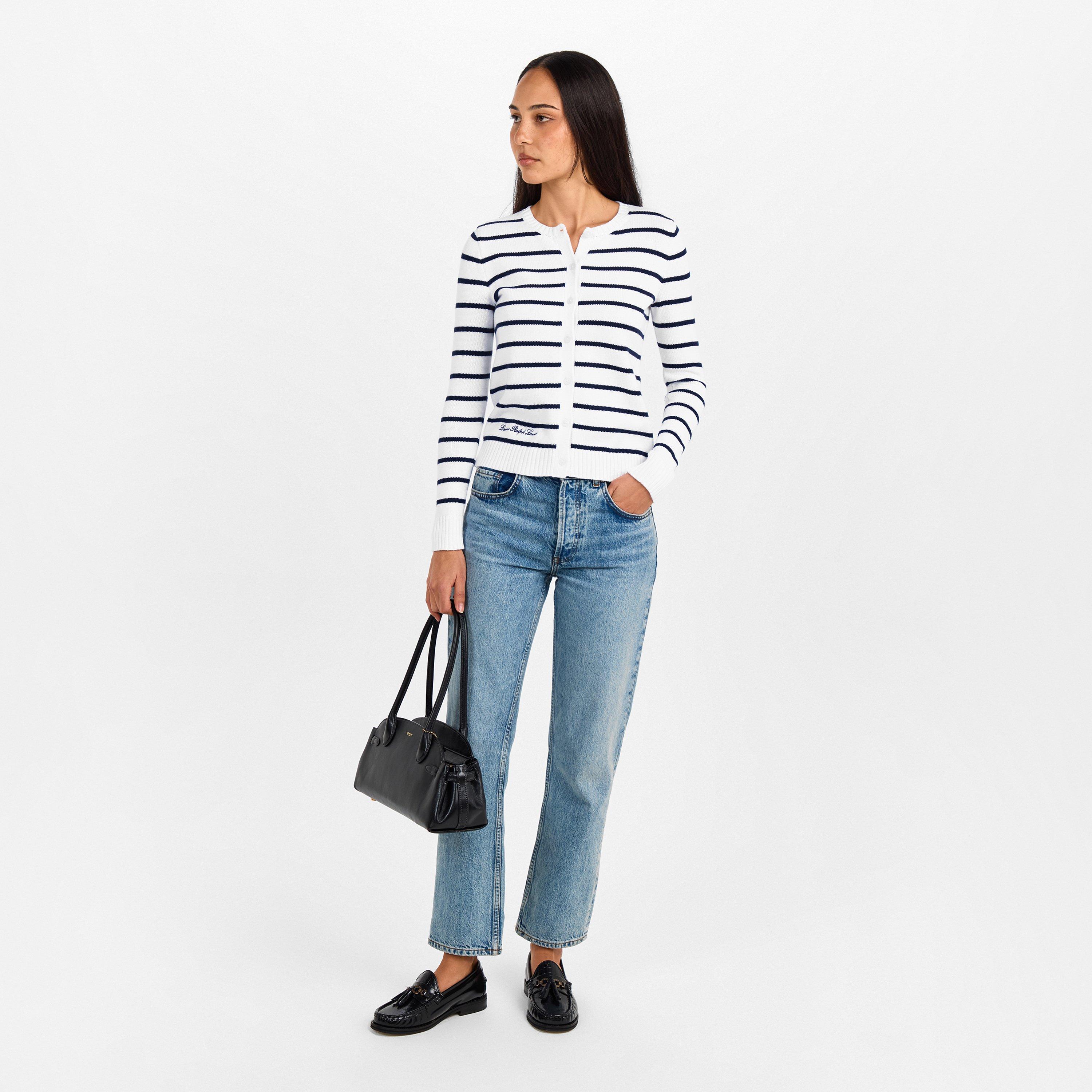 White/Navy - Lauren by Ralph Lauren - LRL Ralhan Strp Cdi Ld61 - 6