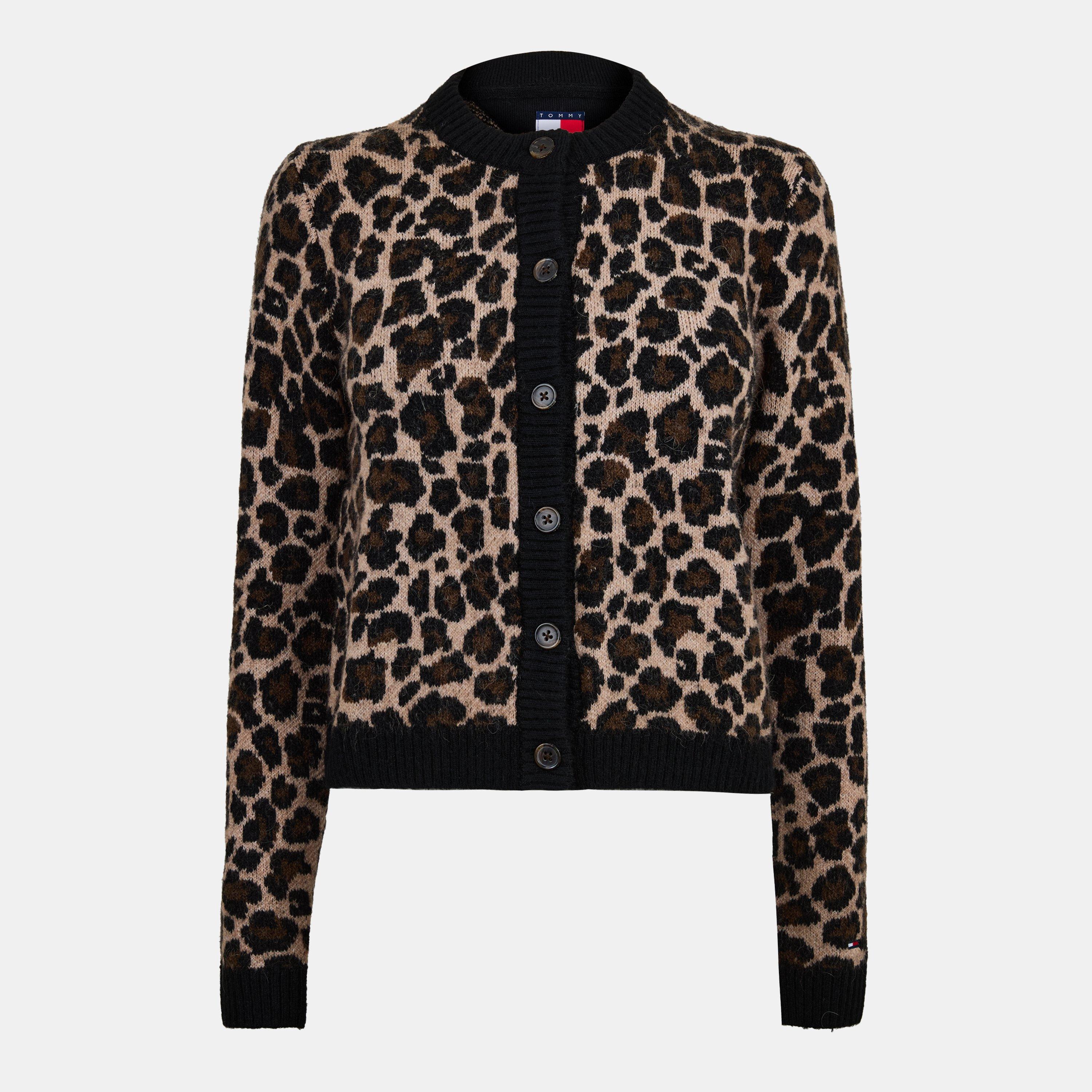 Tommy Jeans Women's Leopard Cardigan - Leopard Aop - 12 (M)