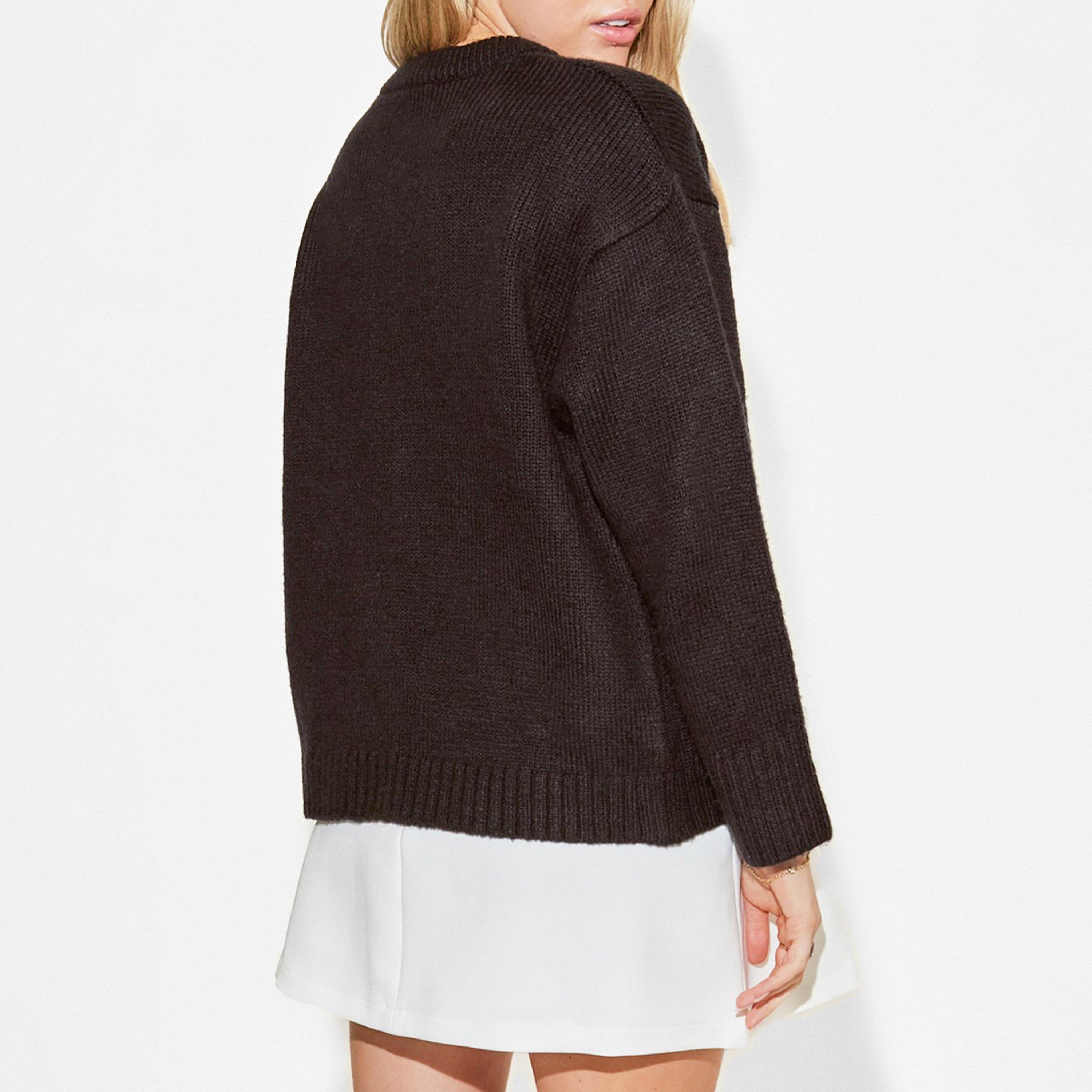 Navy - Odd Muse - The Ultimate Muse Knitted Cardigan - 4