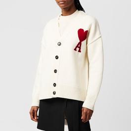 Ami Paris Button Down V-Neck Cardigan