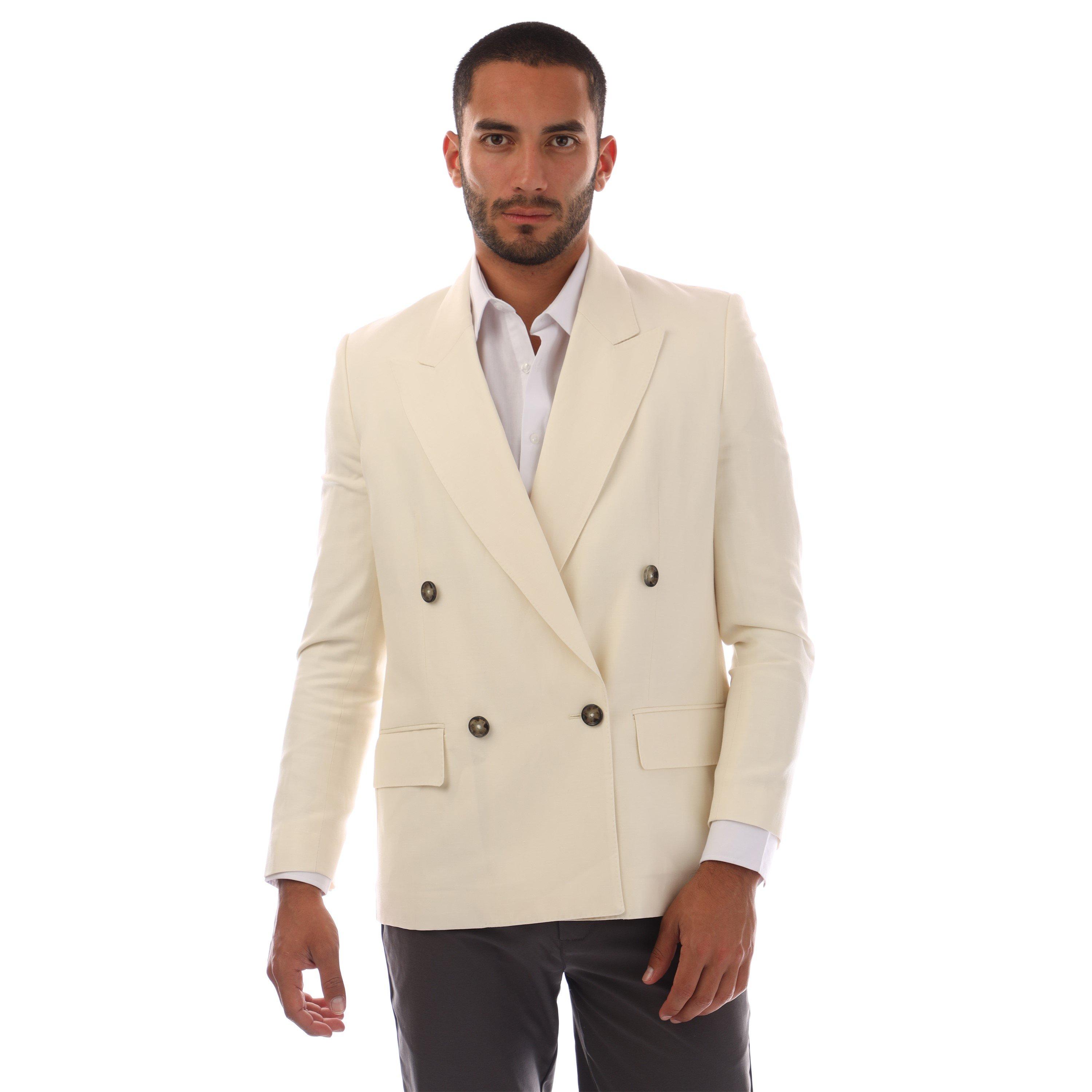Boss Women's Japelara Formal Jacket - Open White - 14 (XL)