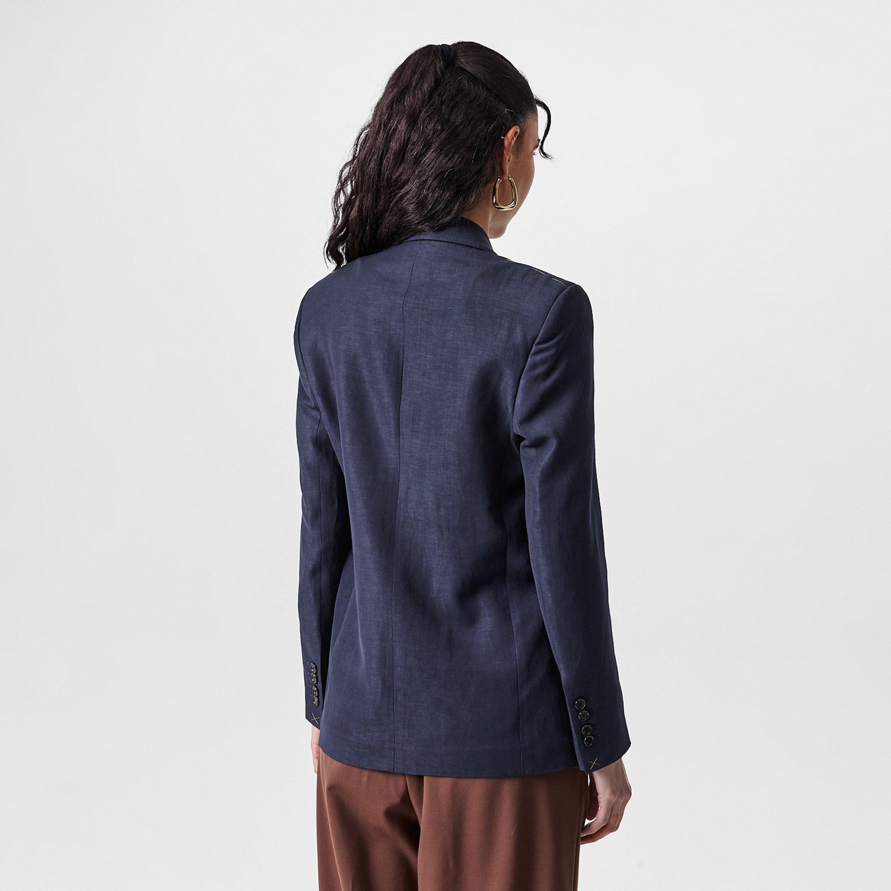 Dark Blue - Boss - Japelara Formal Style Jacket - 4