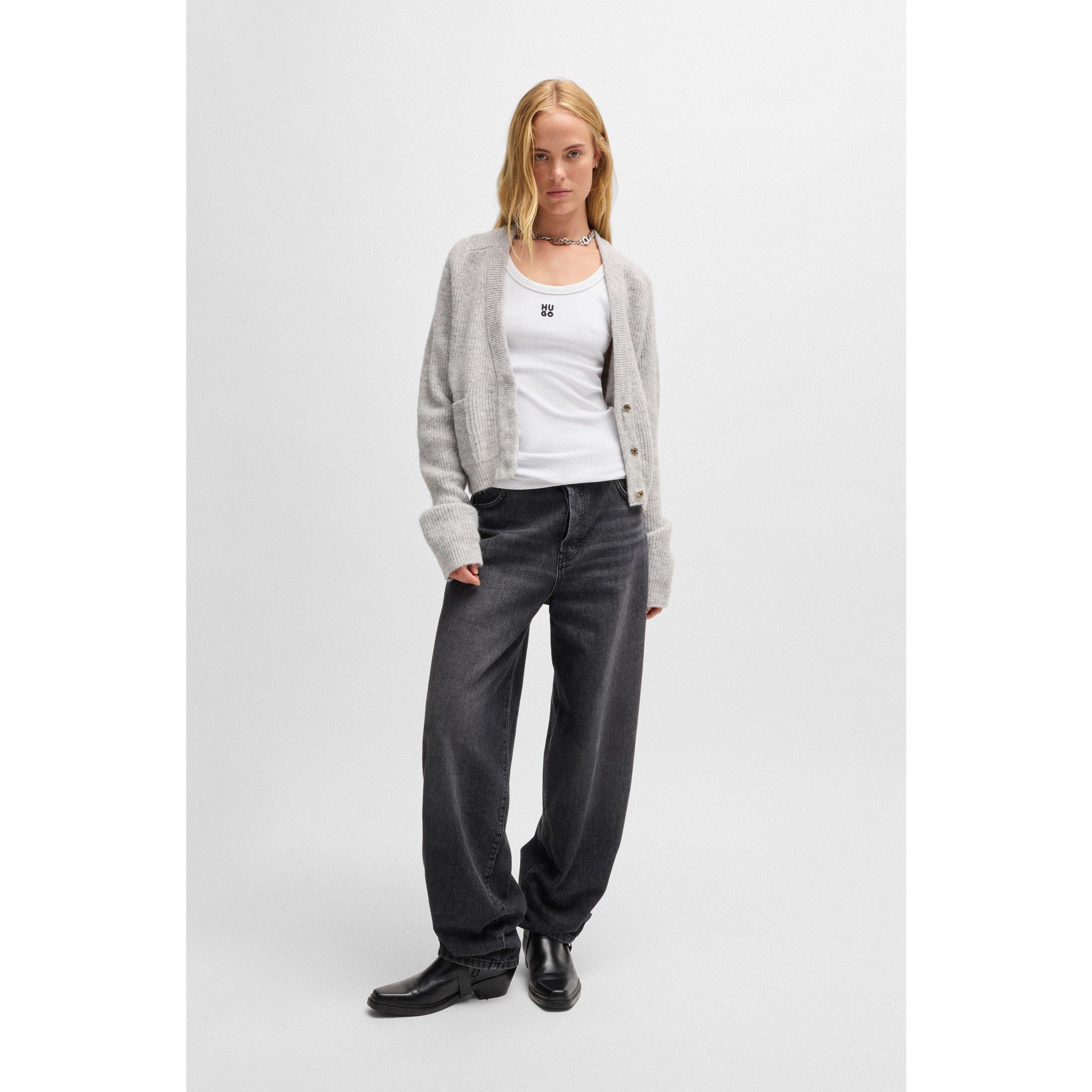 Medium Grey - Hugo - Women's Sarendety Cardigan - 1