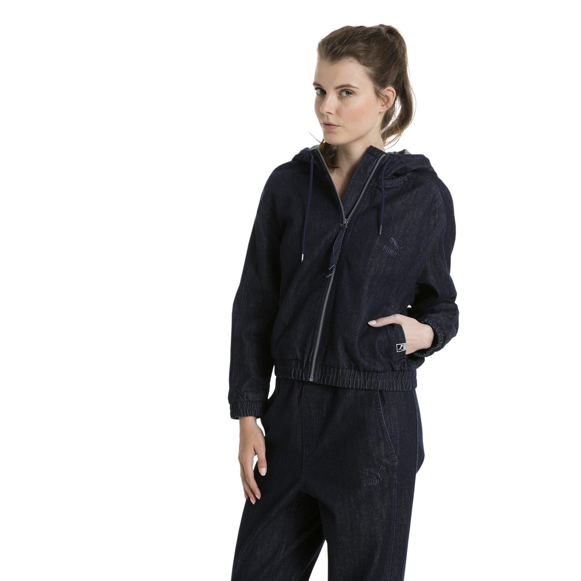 Schwarz - Puma - (8) Denim T7 Track Jacket Womens - 3