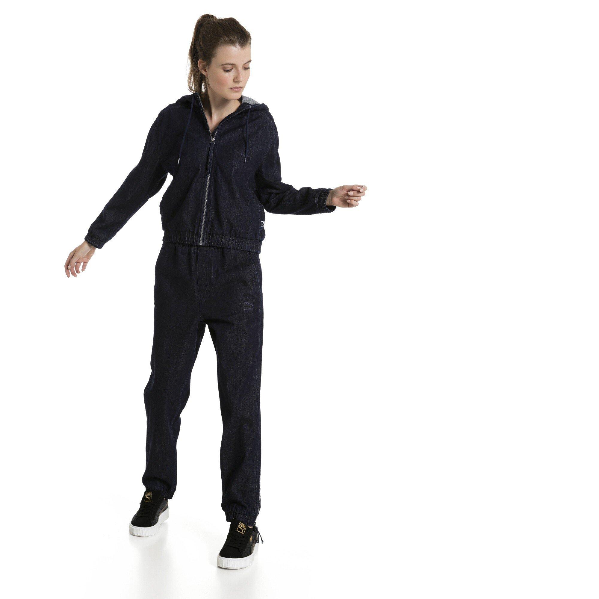 Schwarz - Puma - (8) Denim T7 Track Jacket Womens - 5