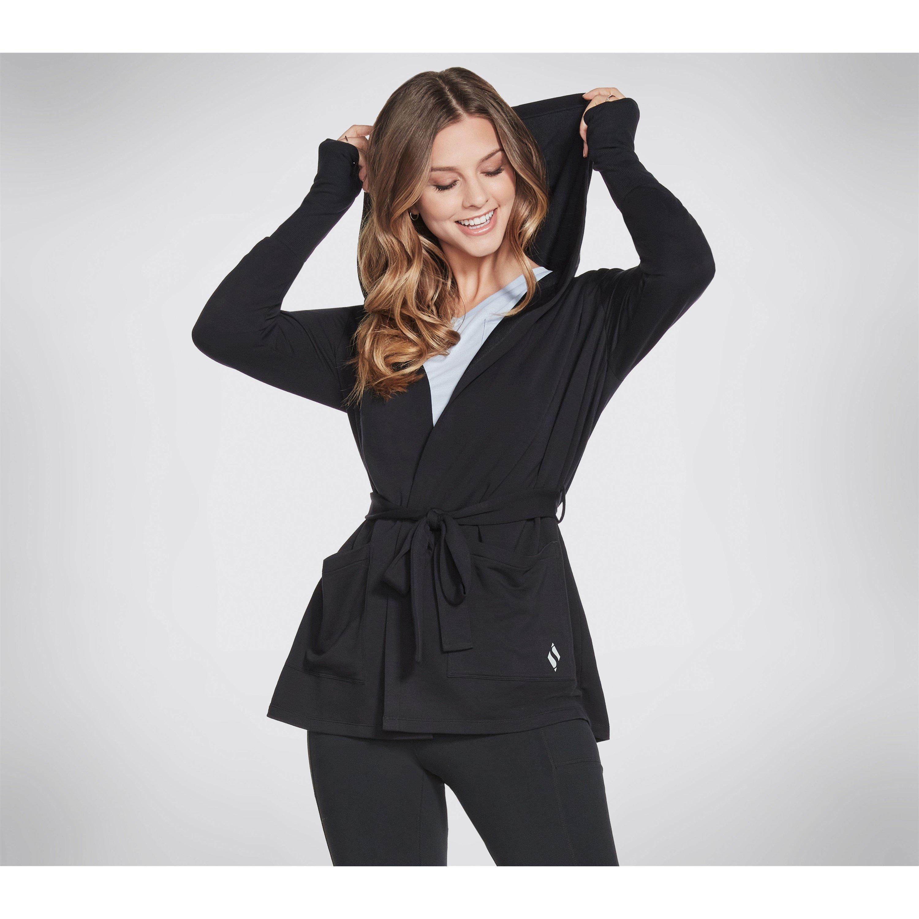 Negro - Skechers - Everyday Belted Hoodigan Cardigan - 3