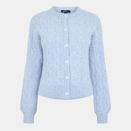 Nobodys Child Women's Crew Neck Cable Cardigan