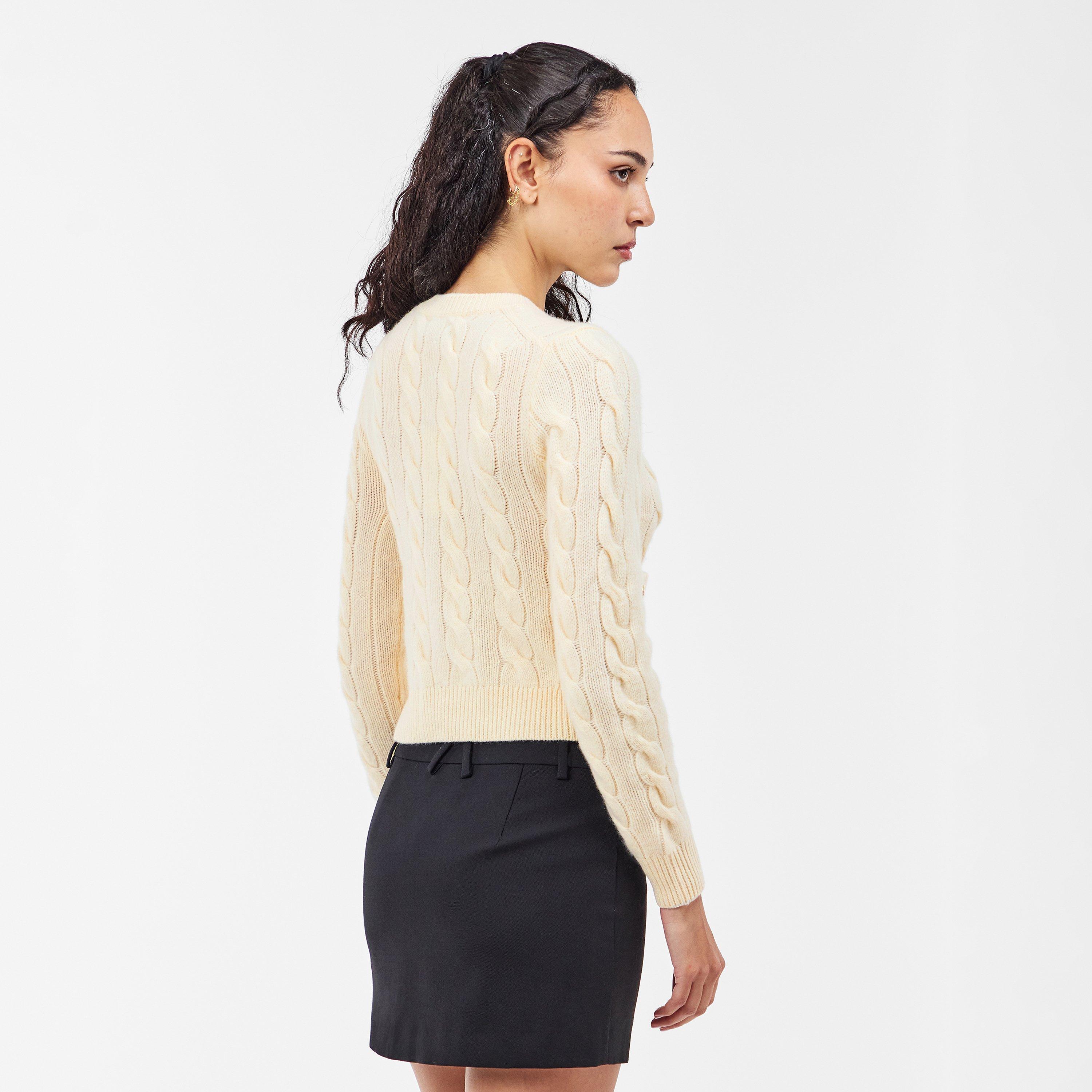 Authentic Cream - Polo Ralph Lauren - Women's Cable Cardigan - 4