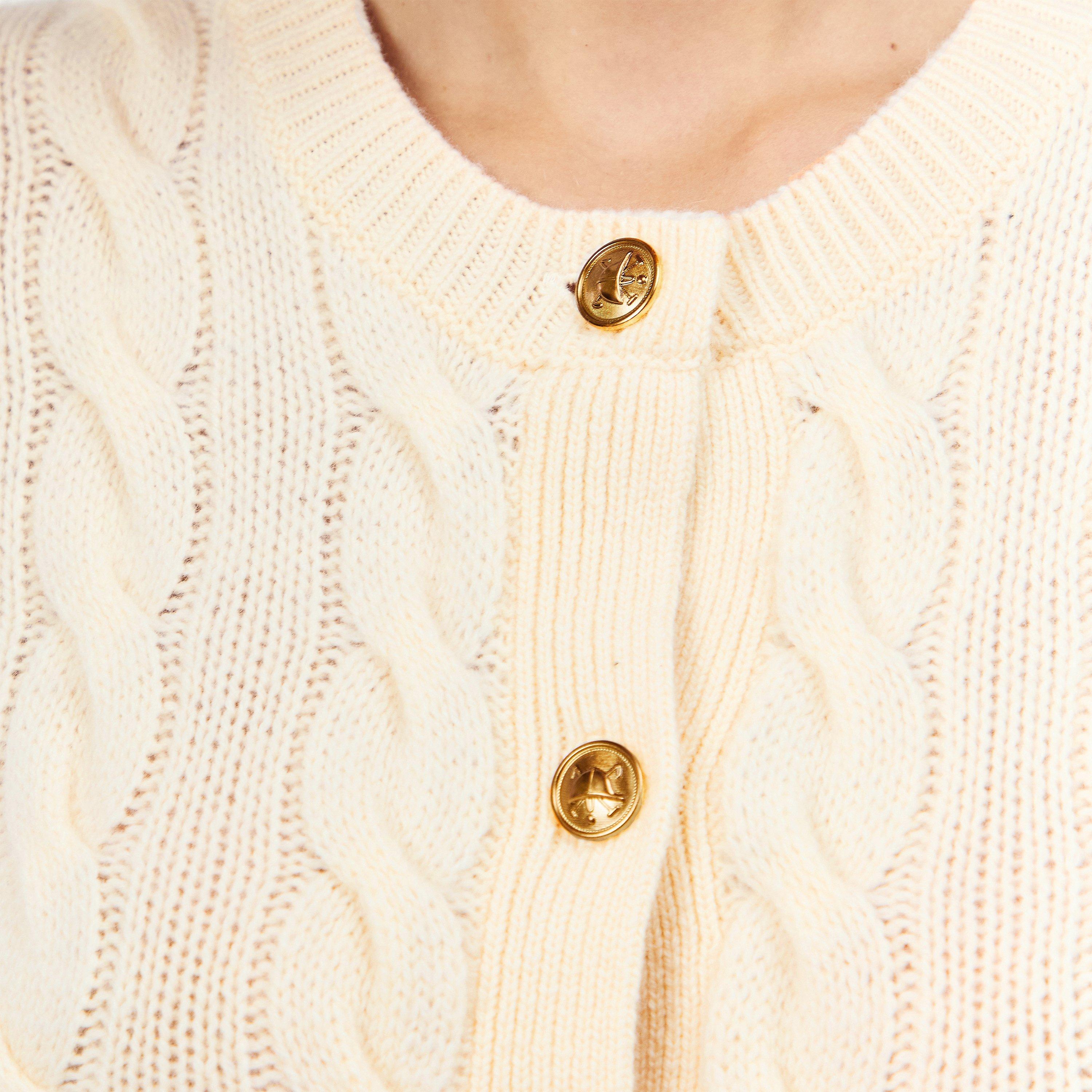 Authentic Cream - Polo Ralph Lauren - Women's Cable Cardigan - 5