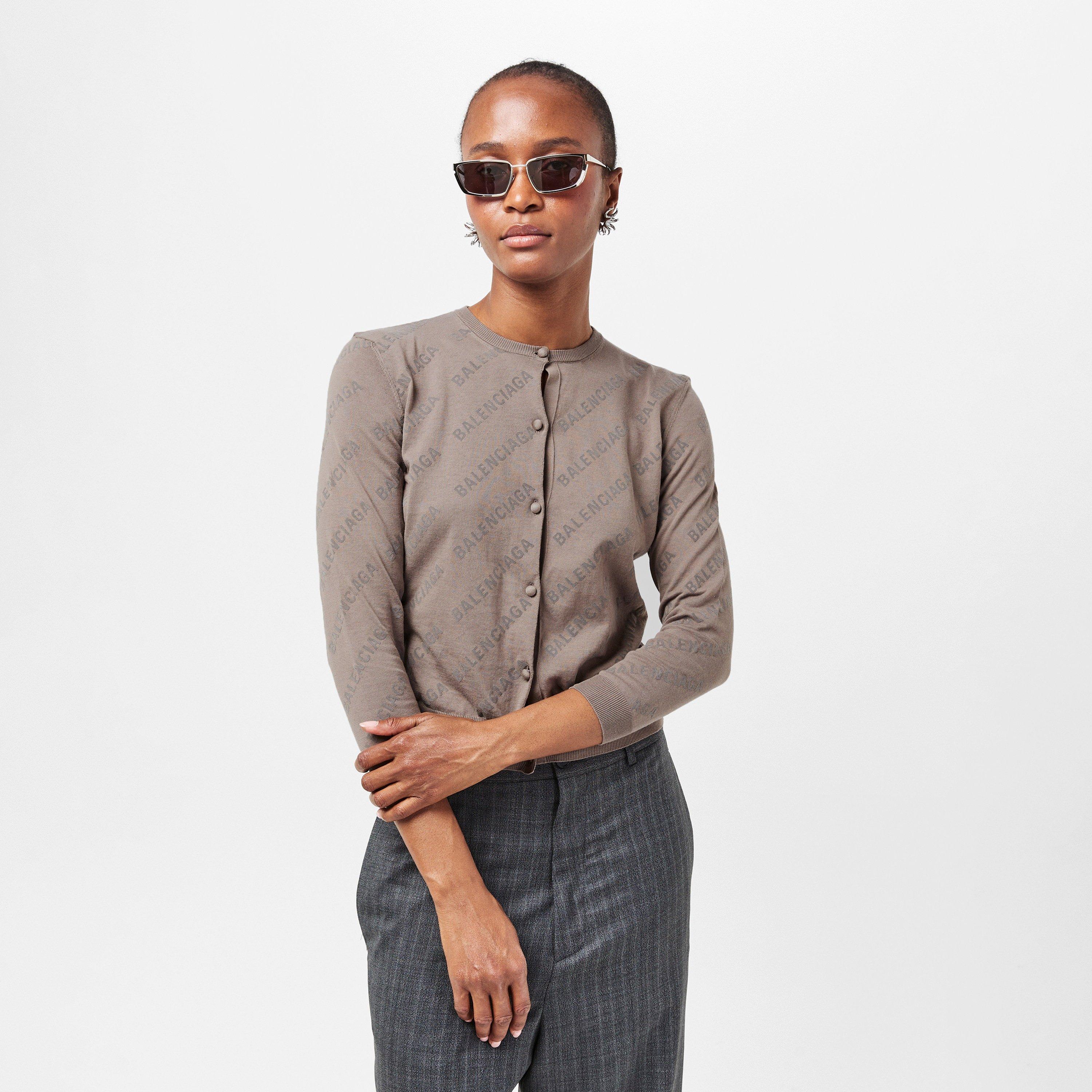 Beige/Beige - Balenciaga - Women's Cardigan - 3