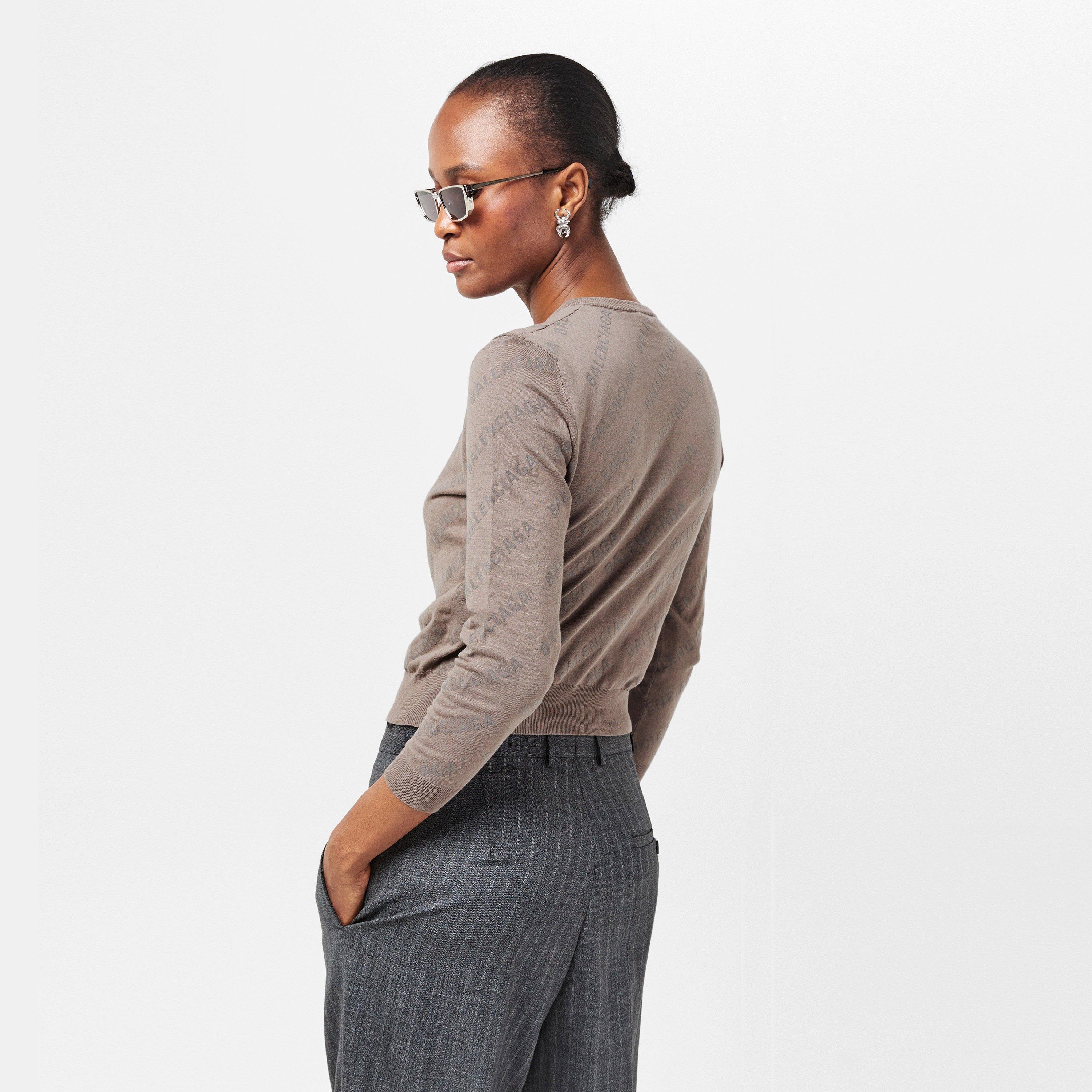 Beige/Beige - Balenciaga - Women's Cardigan - 4