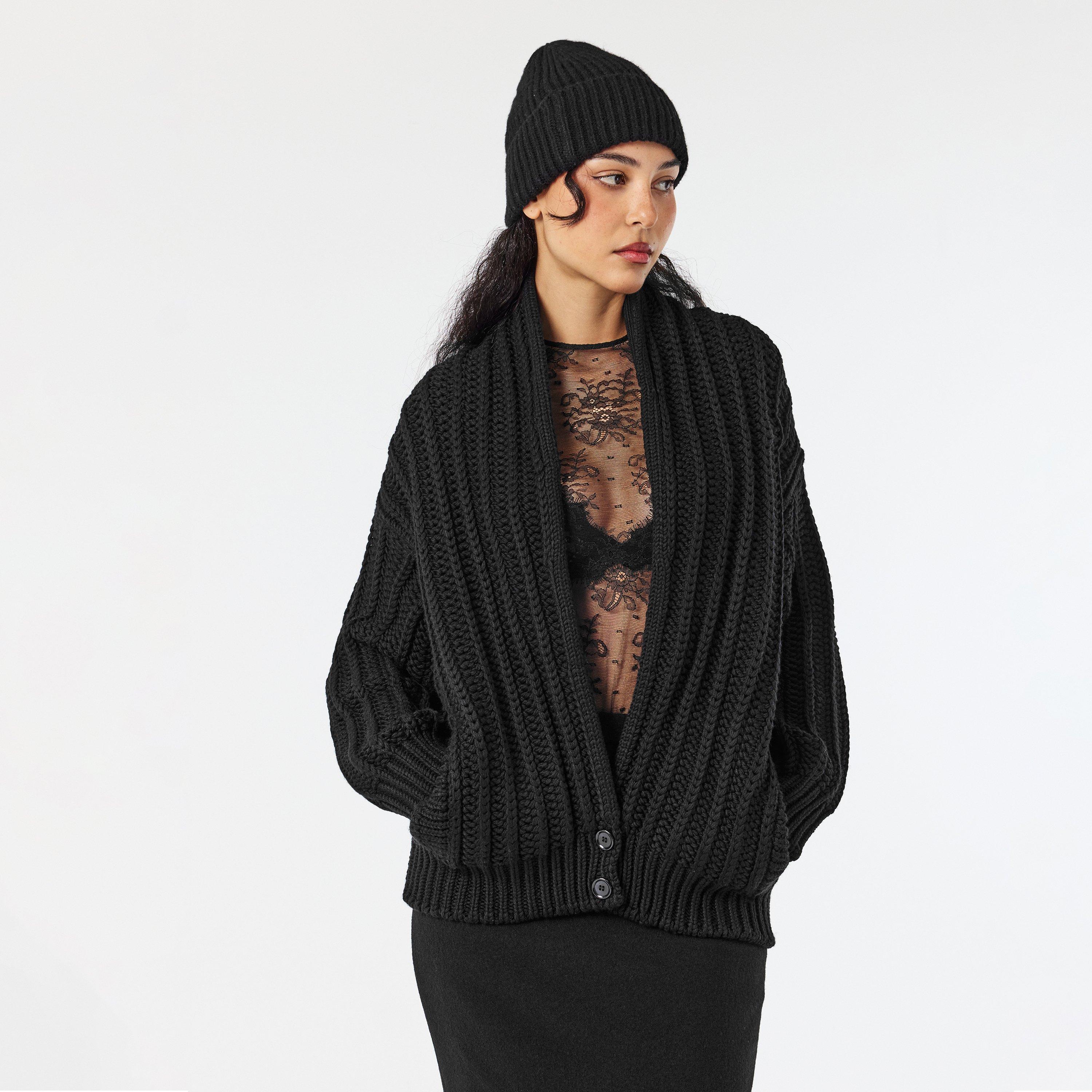 Nero - Dolce and Gabbana - Women's Button Knitwear Cardigan - 3