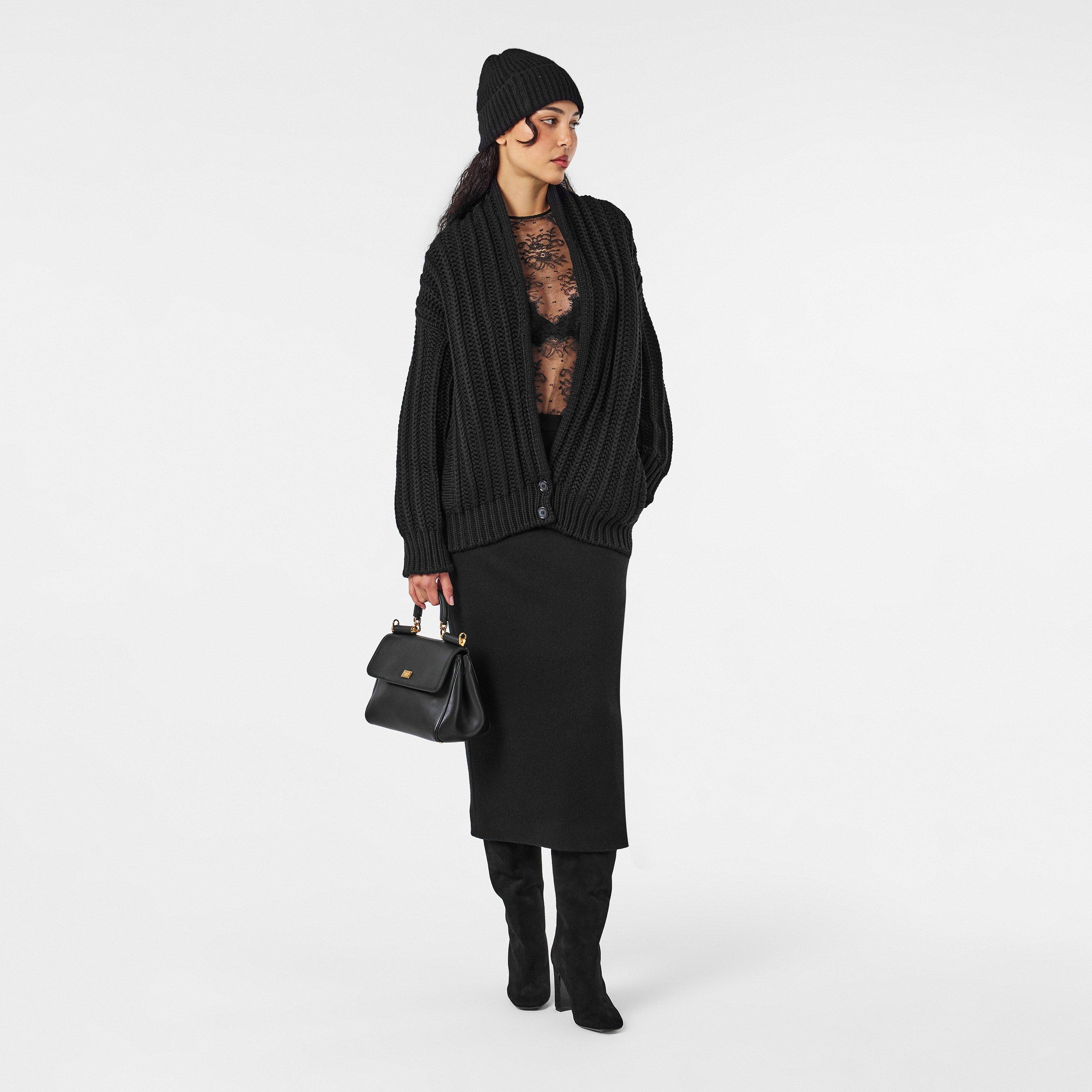 Nero - Dolce and Gabbana - Women's Button Knitwear Cardigan - 6