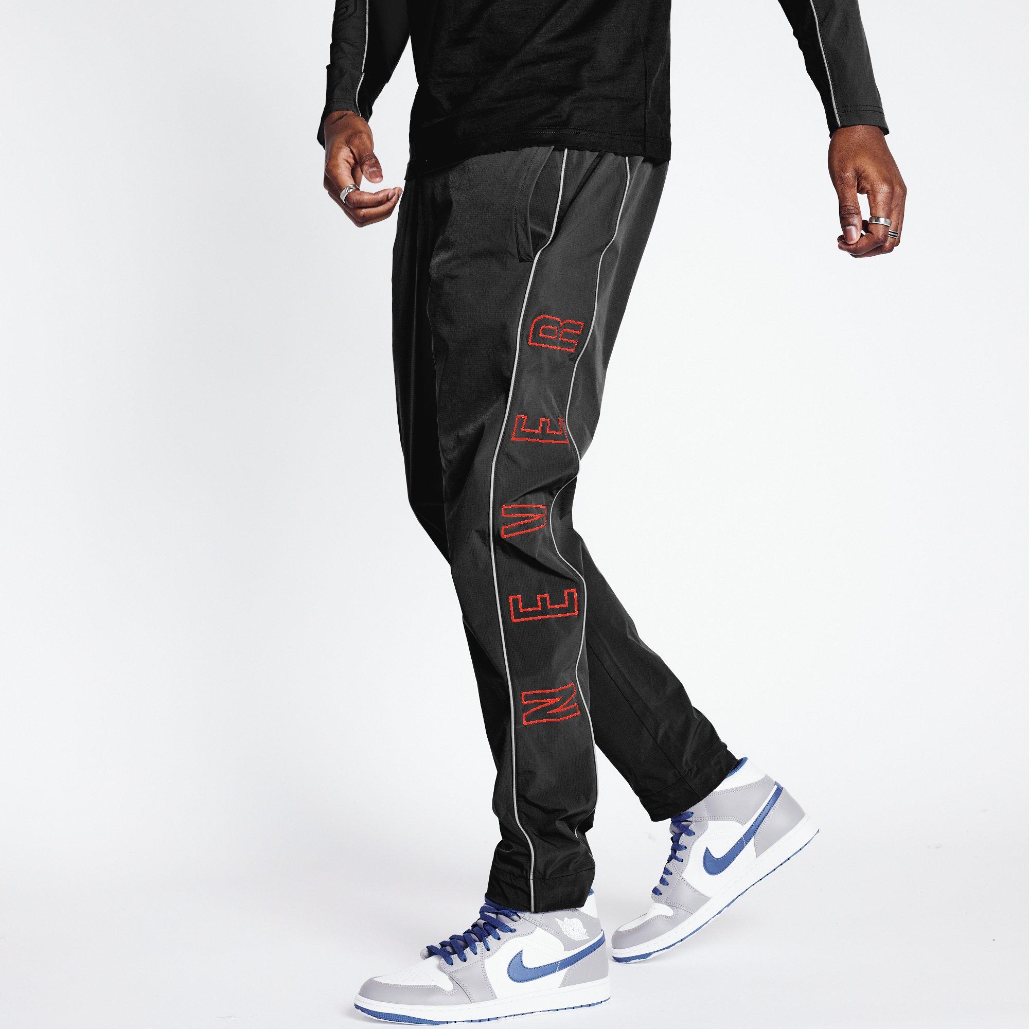 Black - Blood Brother - Men's Open Hem Poly Joggers
