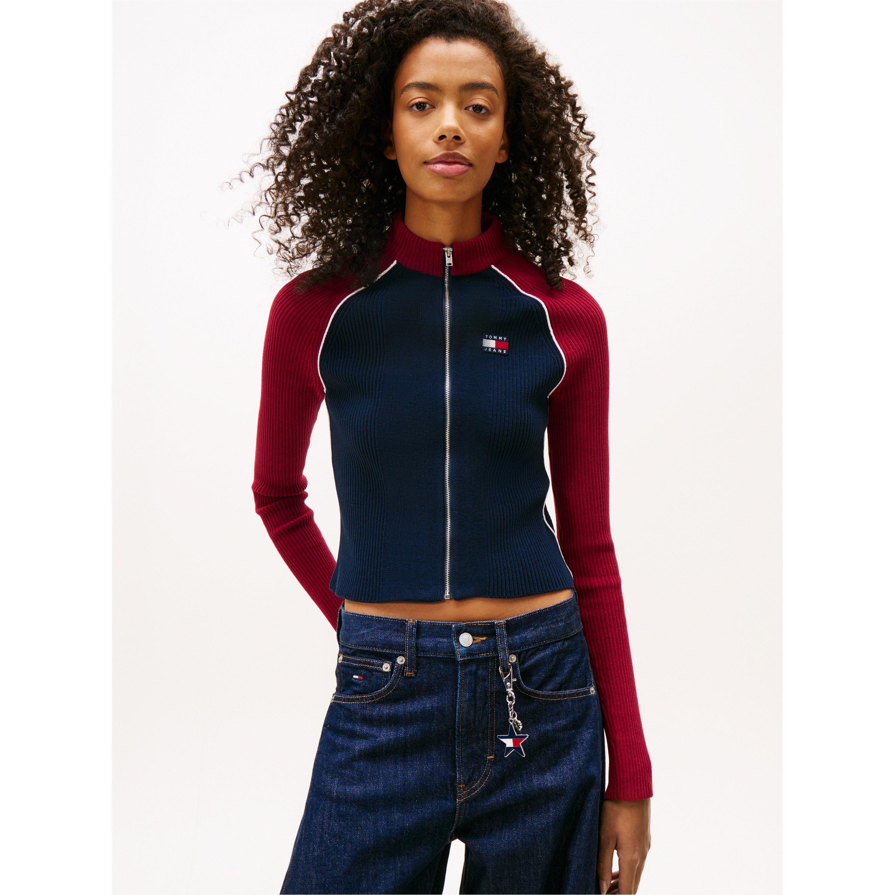 Dark Night Navy - Tommy Jeans - TJ Colorblk Cardi Ld62 - 2