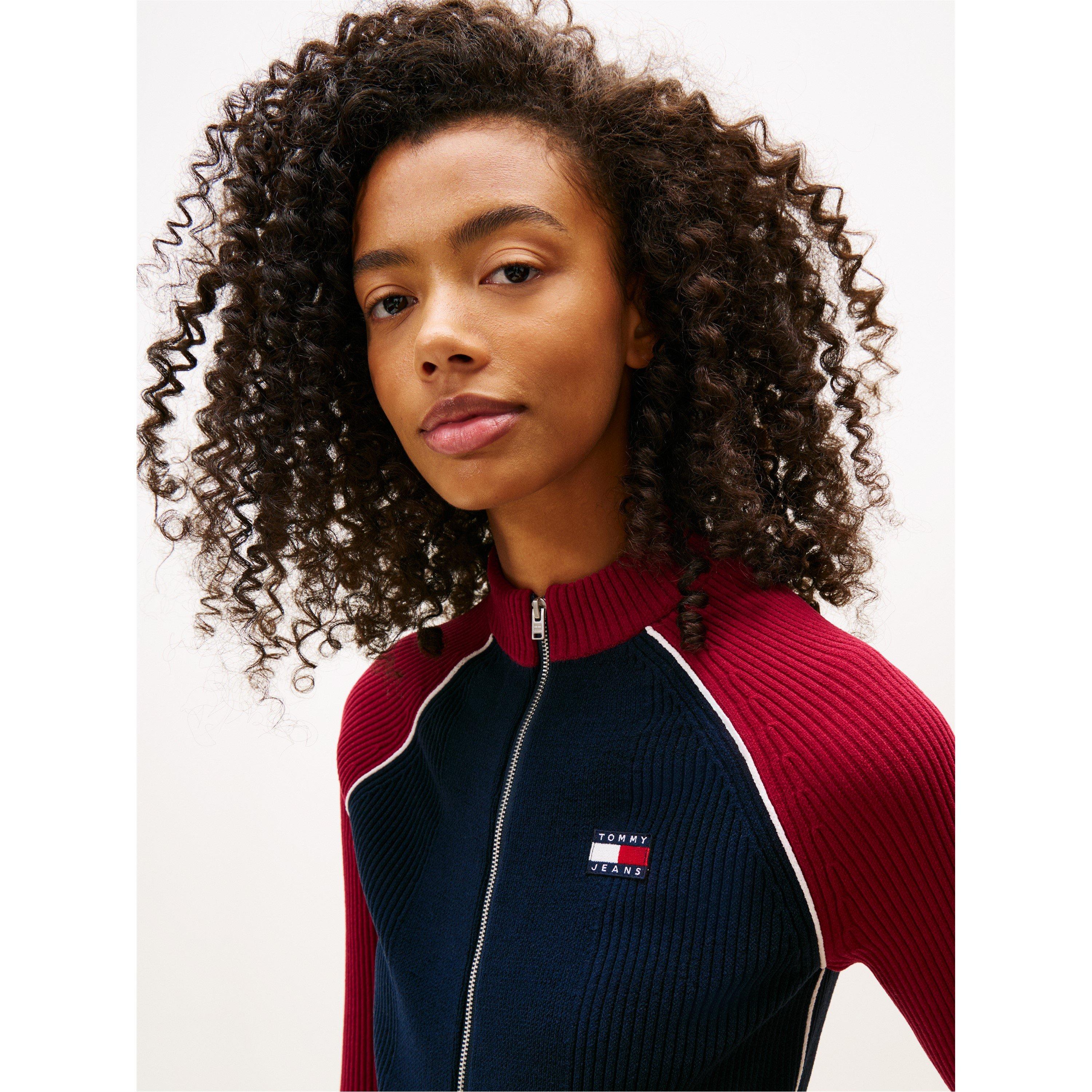 Dark Night Navy - Tommy Jeans - TJ Colorblk Cardi Ld62 - 3