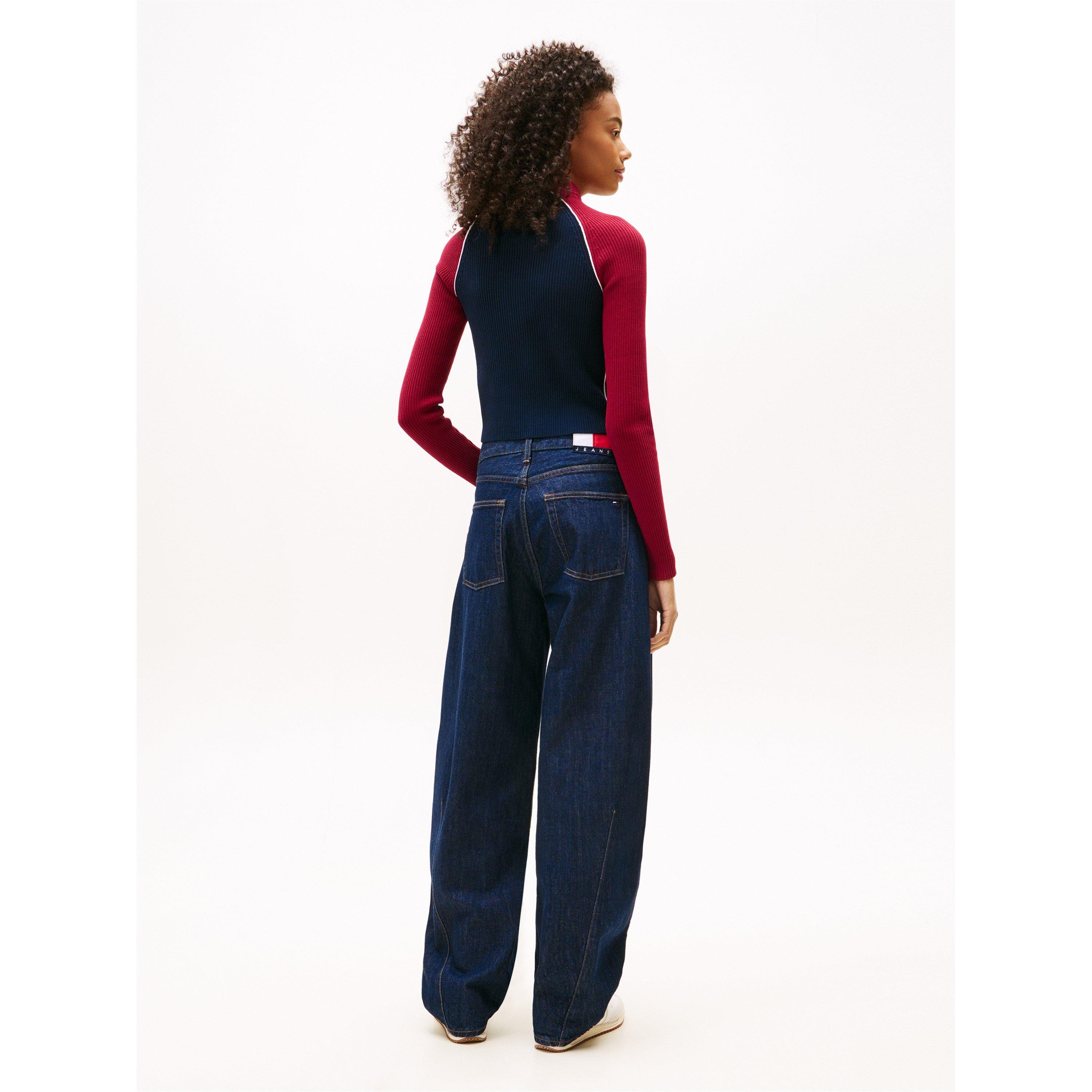 Dark Night Navy - Tommy Jeans - TJ Colorblk Cardi Ld62 - 5