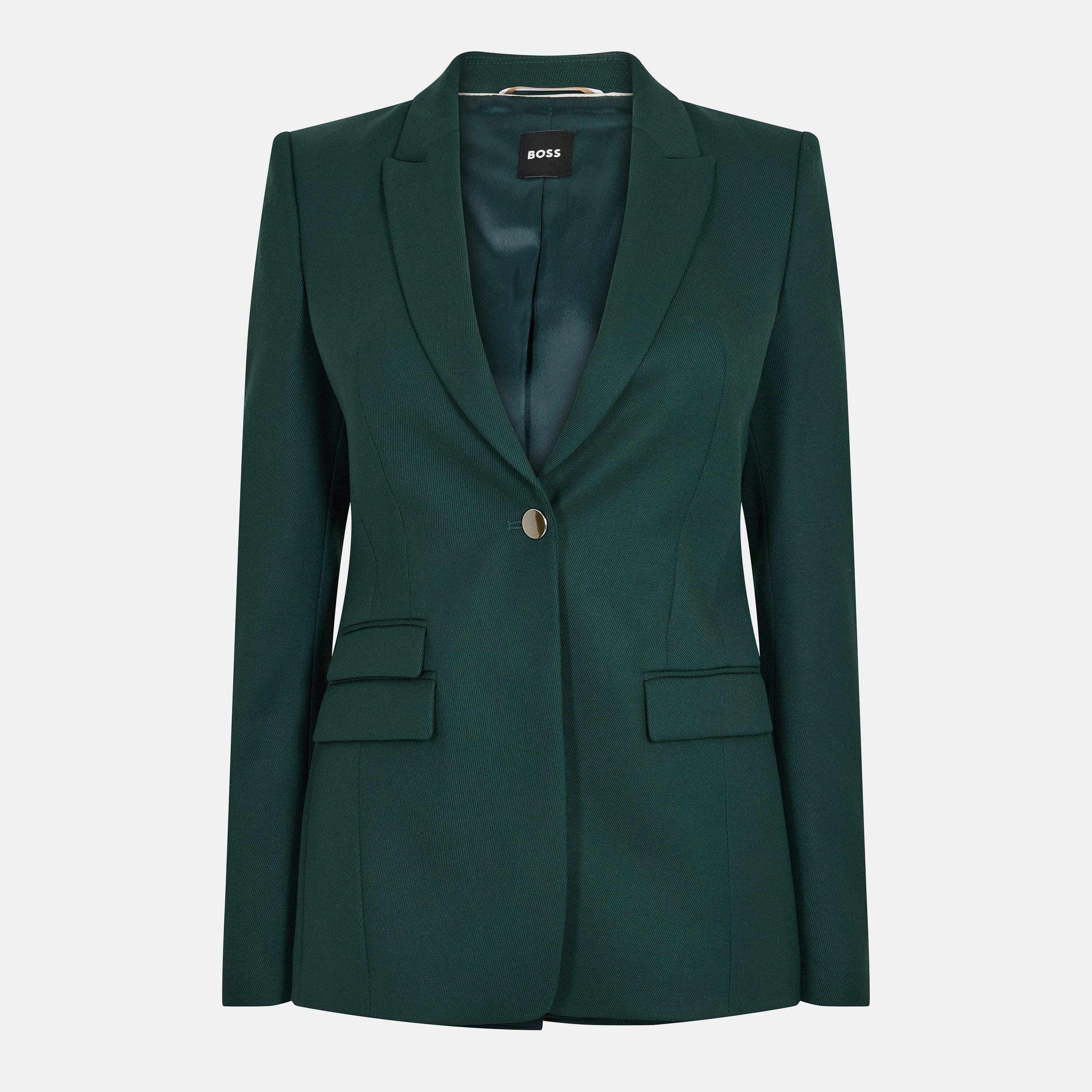 Boss Women's Juicylara Formal Jacket - Open Green - 6 (XS)