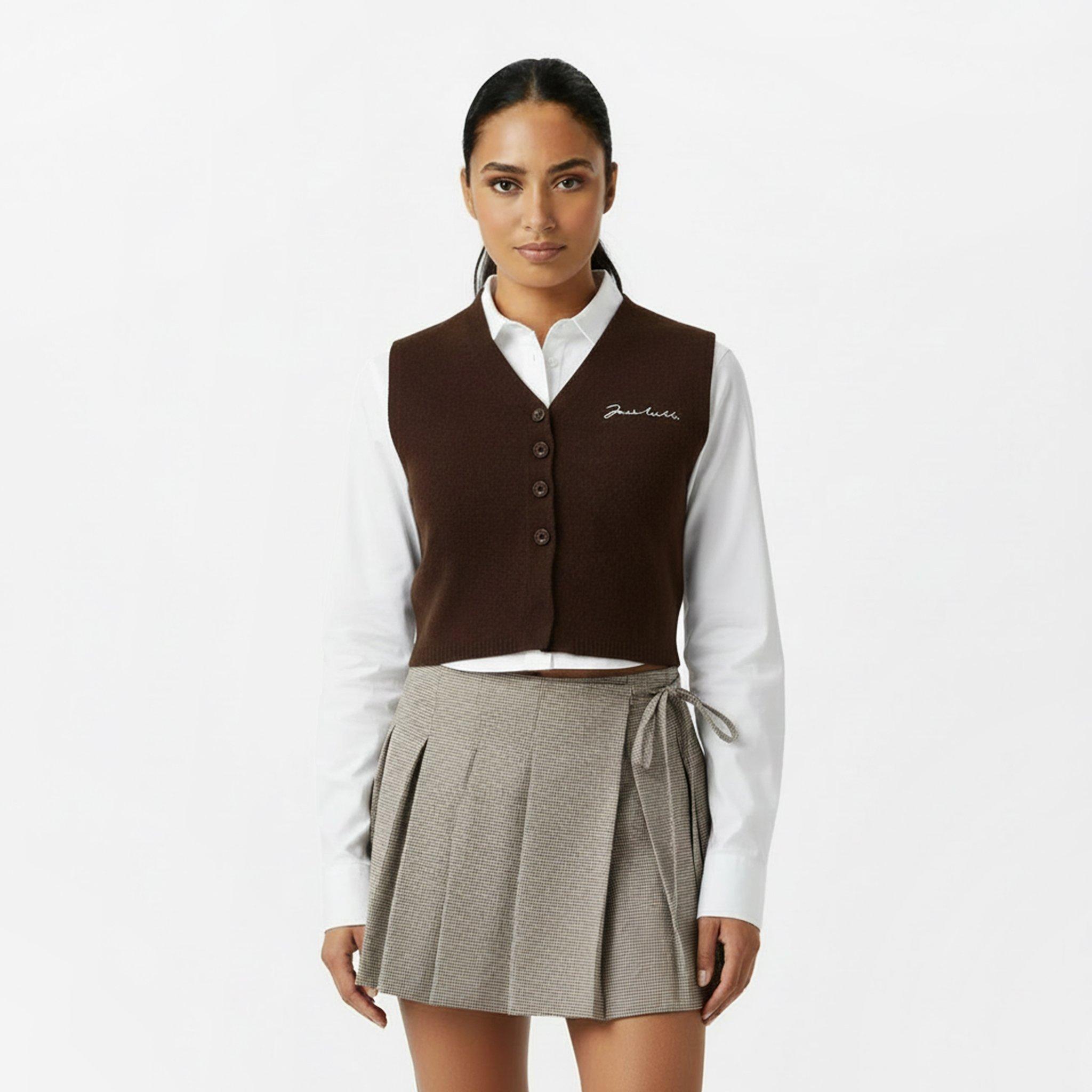 Cocoa - Jack Wills - Women's Knitted Sweater Vest - 3