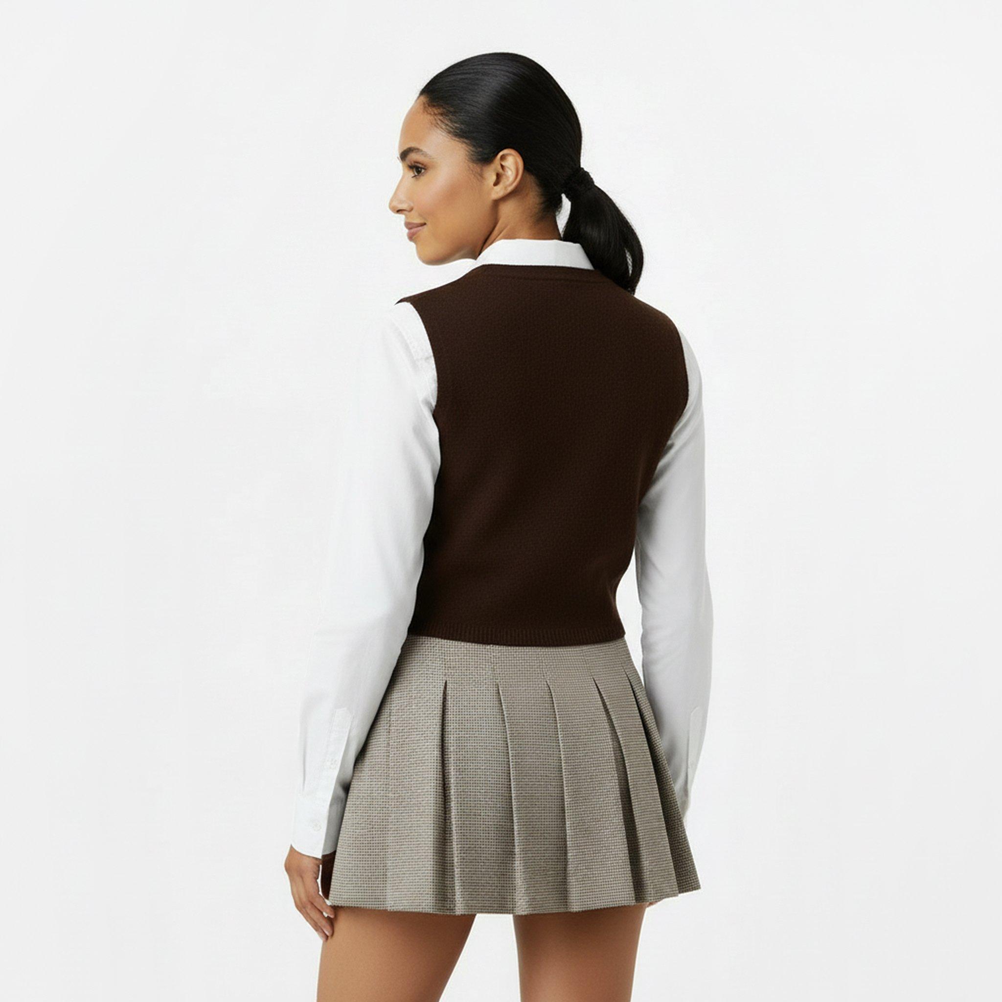 Cocoa - Jack Wills - Women's Knitted Sweater Vest - 4