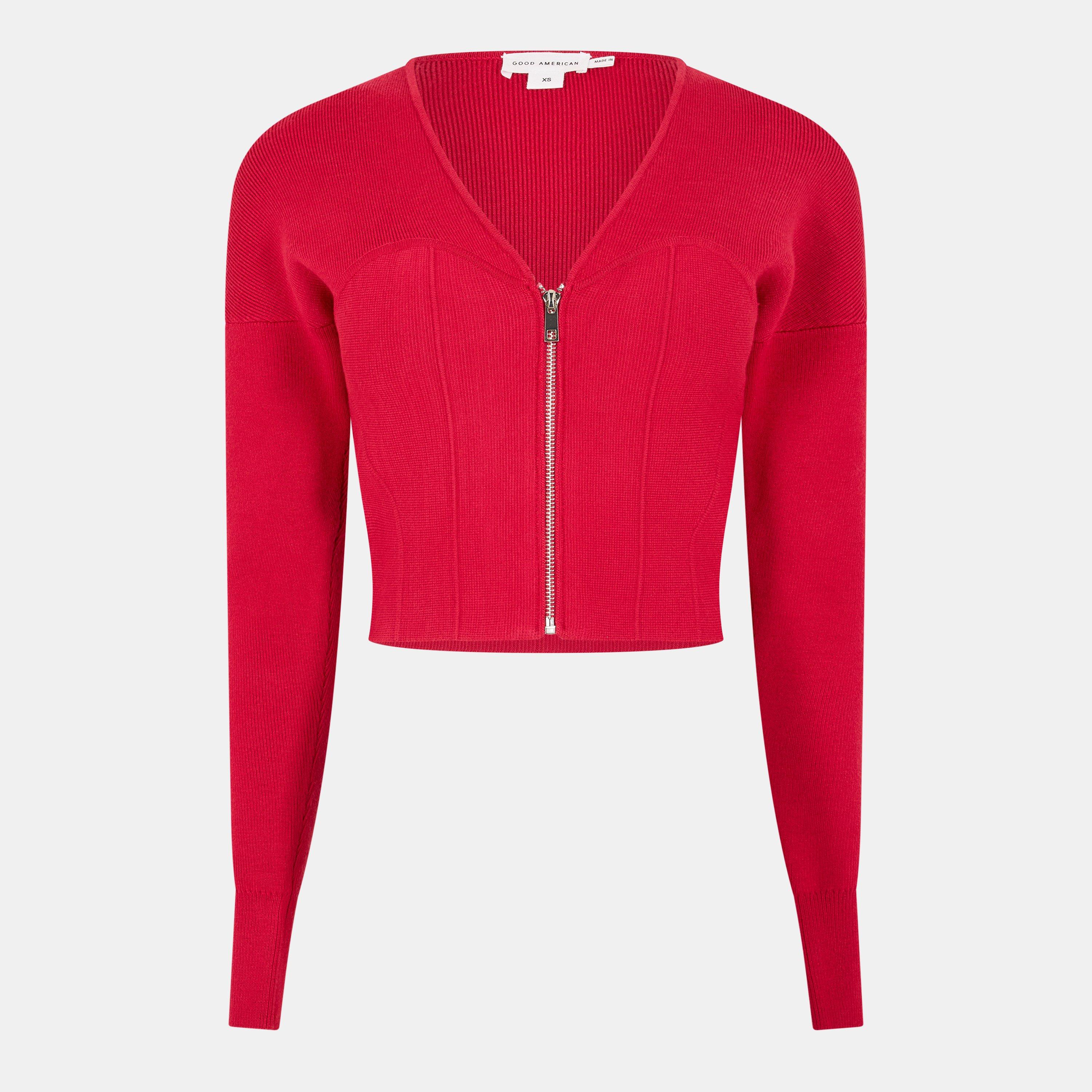 ruby - Good American - Women's Bustier Sweatshirt - 1