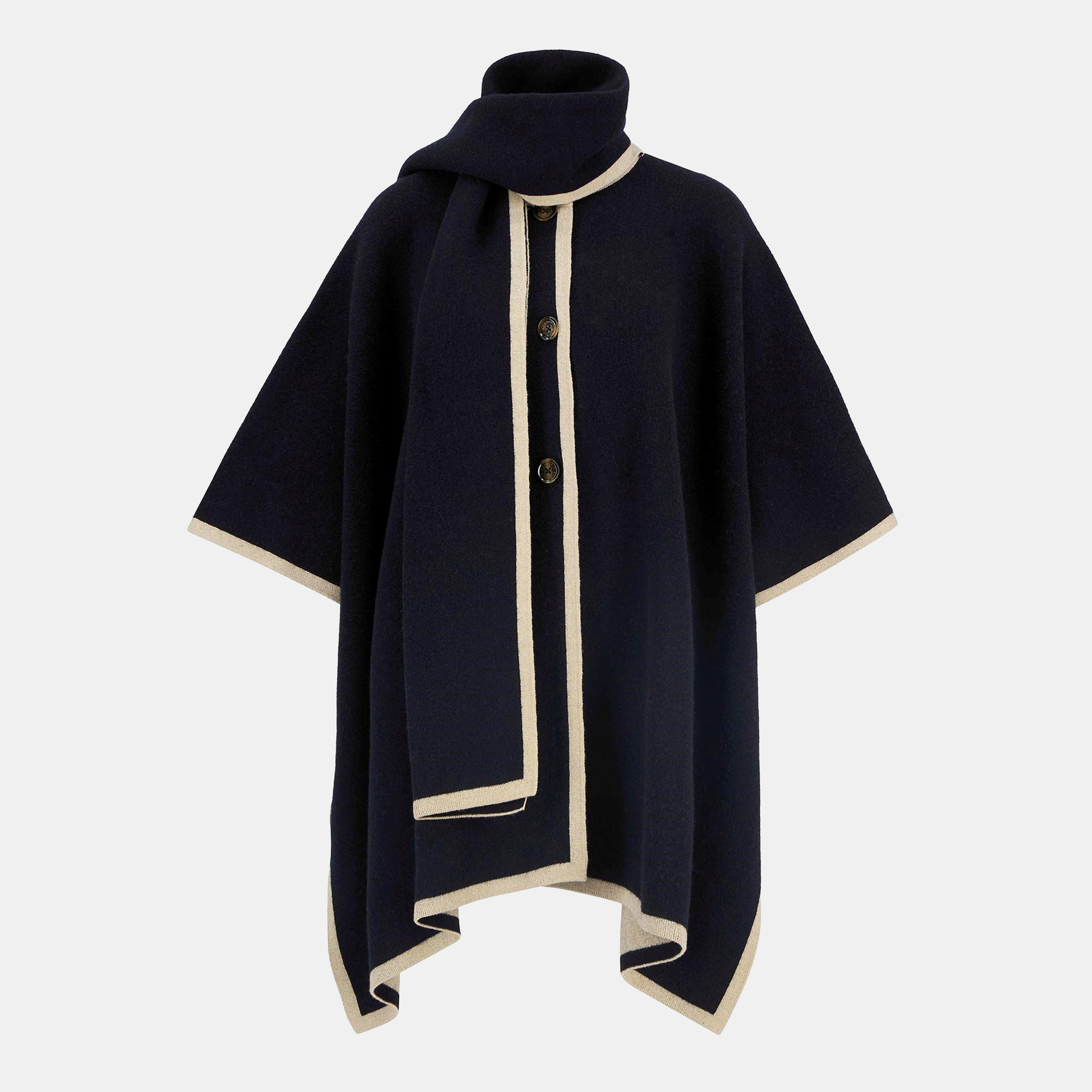 Dark Navy - Barbour - Womens River Cape - 1
