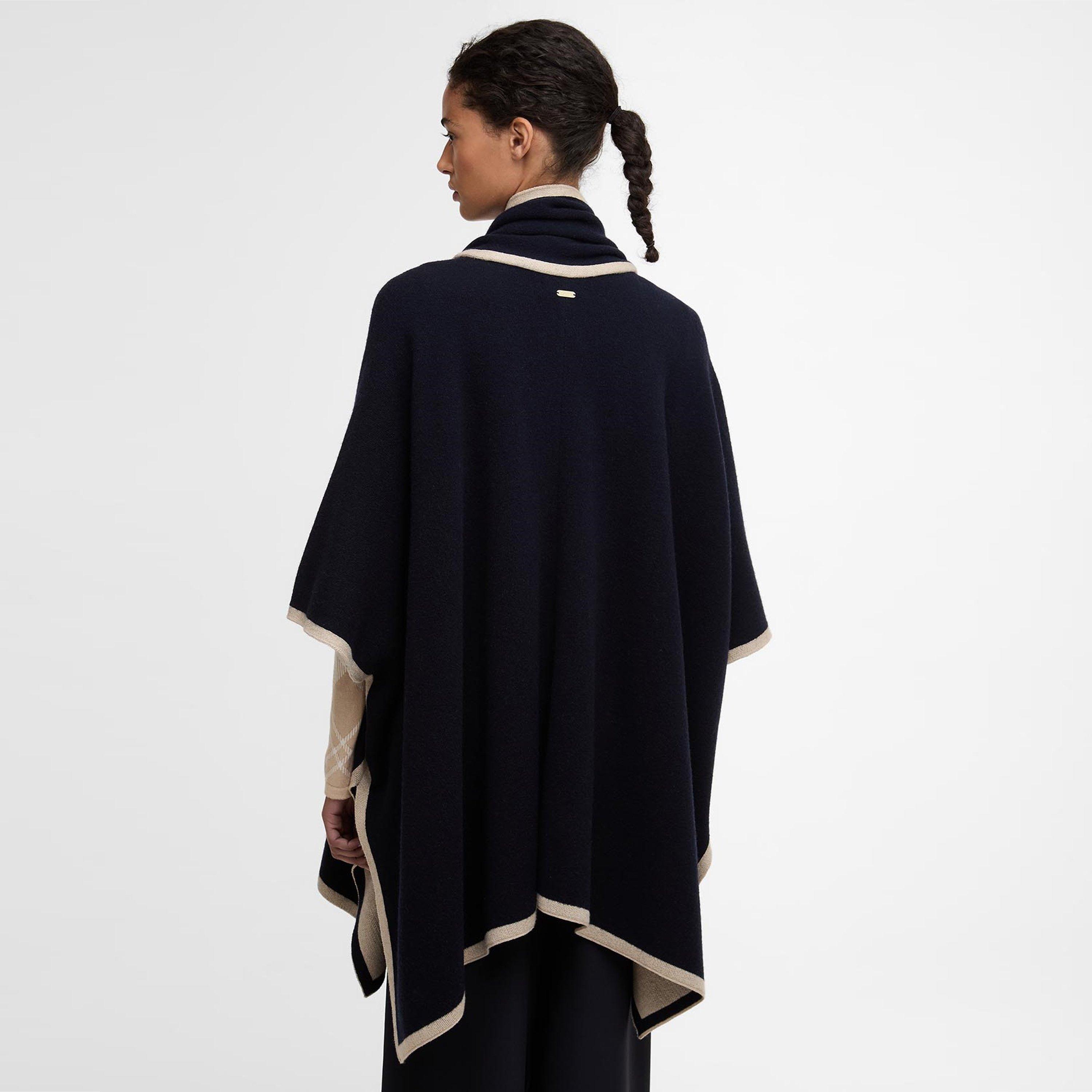 Dark Navy - Barbour - Womens River Cape - 3