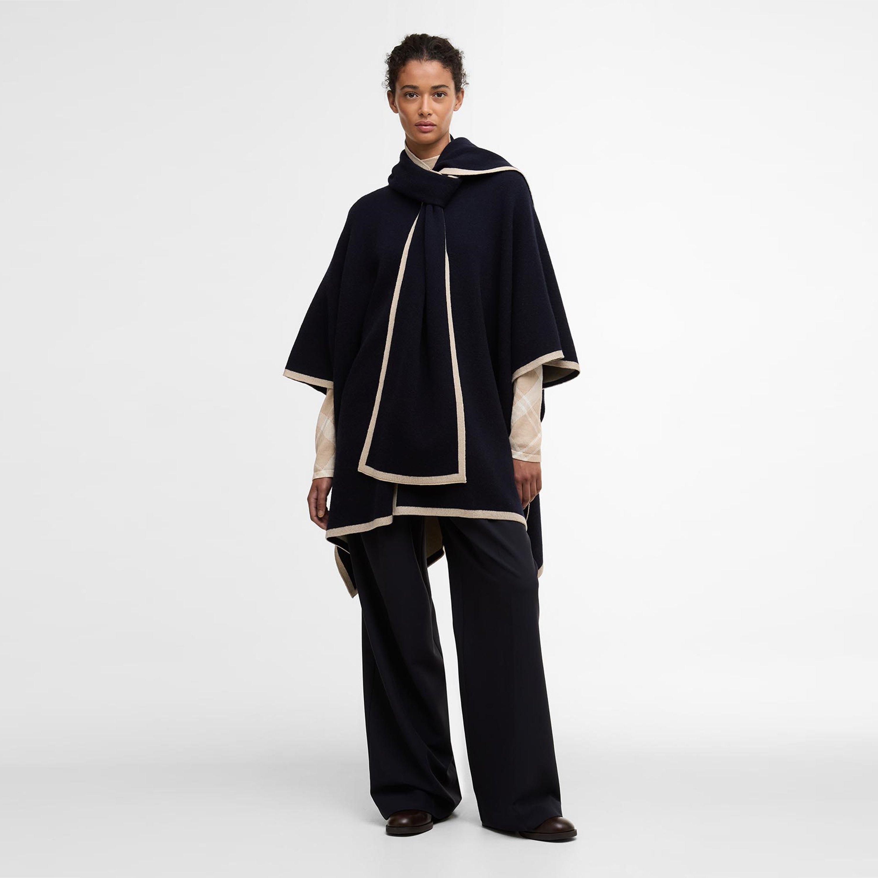 Dark Navy - Barbour - Womens River Cape - 5