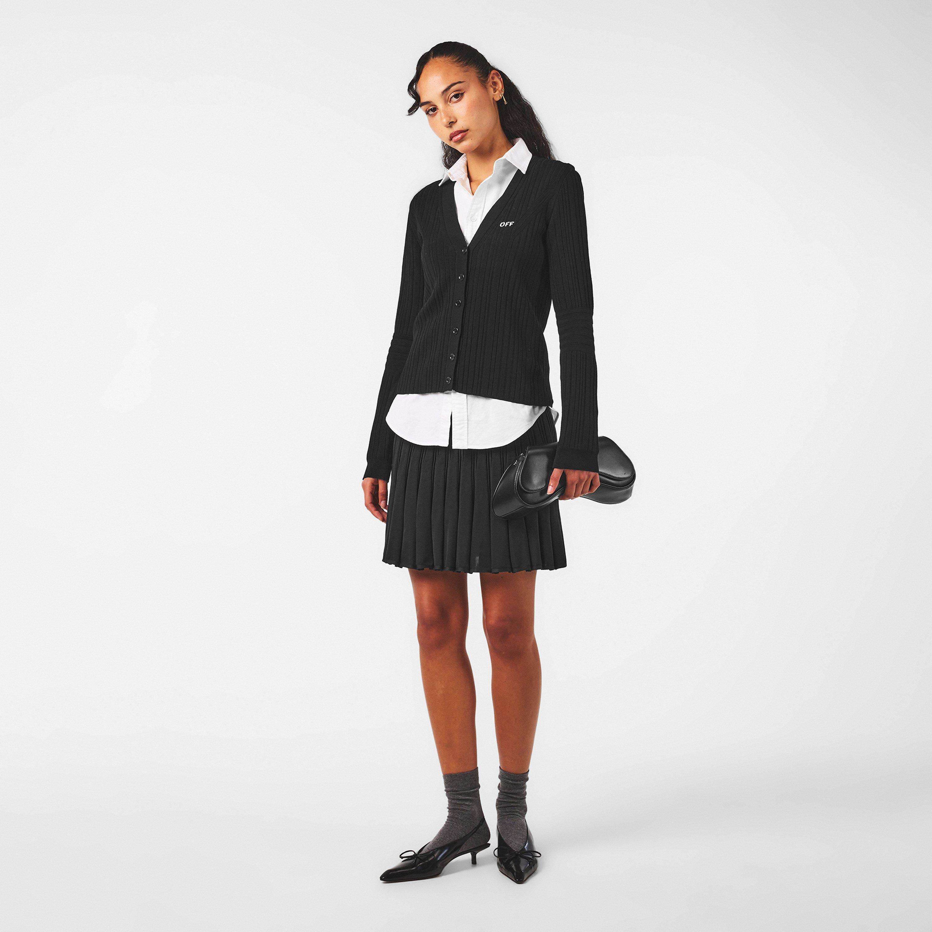 Black/White - Off White - Women's Cardigan - 6