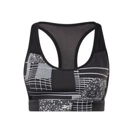 Reebok Hero Medium Impact Deconstructed Racer Bra female