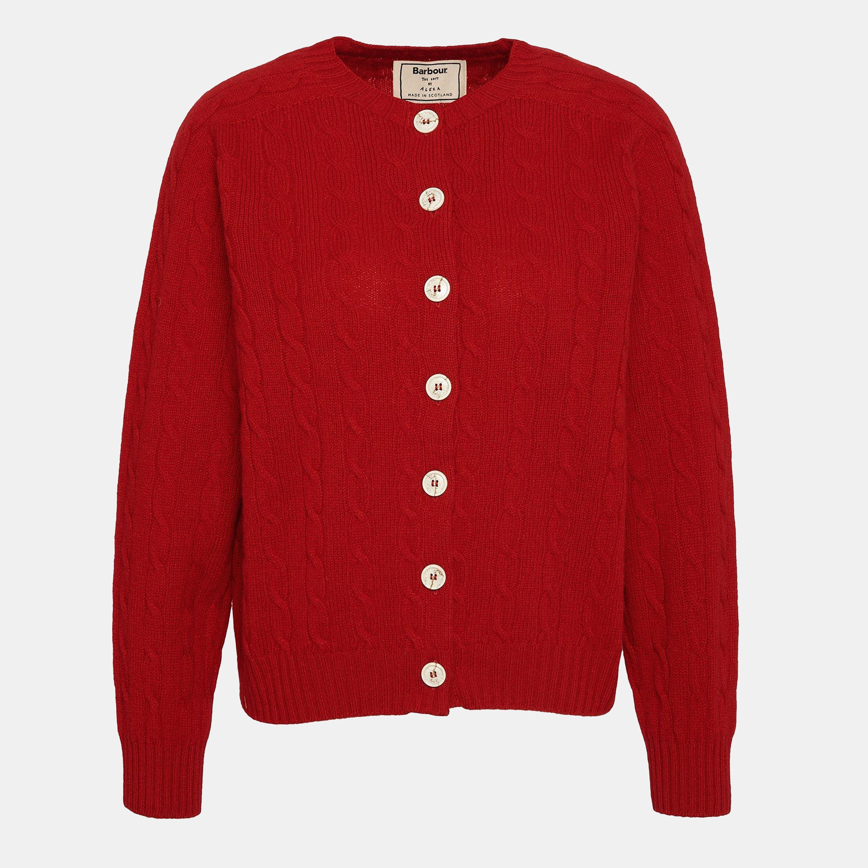 Ruby Red - Barbour - The Edit by Alexa Gail Cardigan - 1