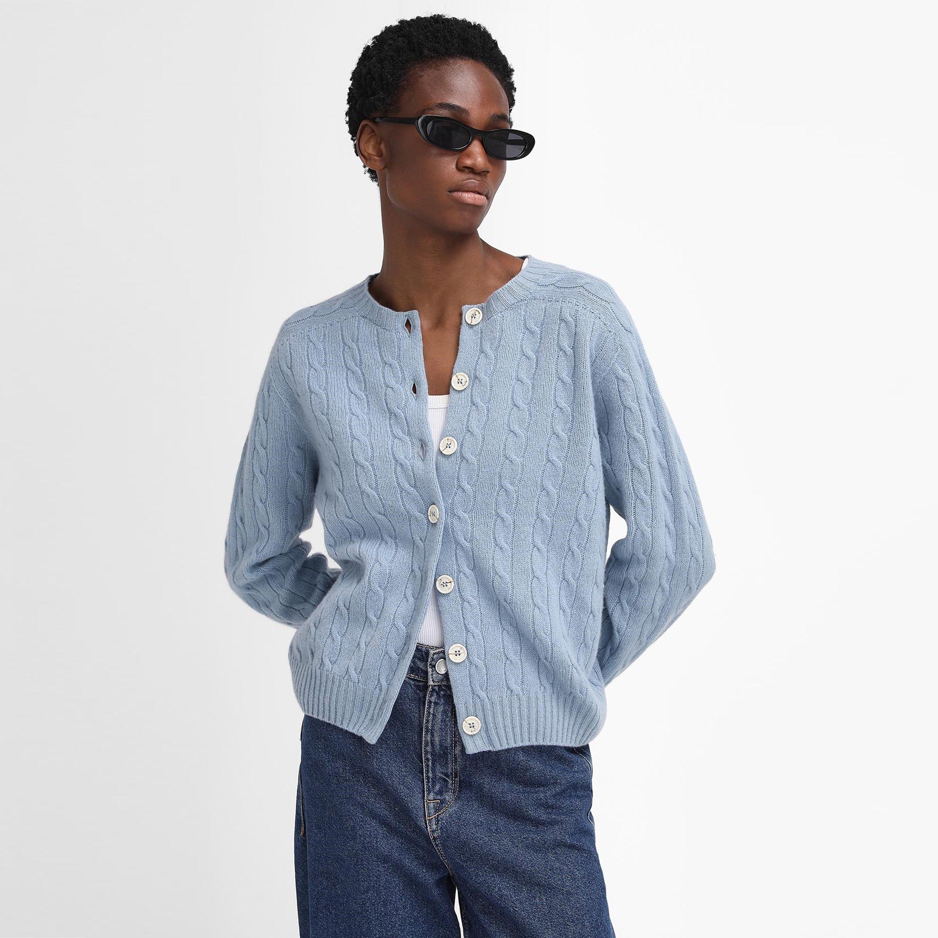 Woad Blue - Barbour - The Edit by Alexa Gail Cardigan - 2