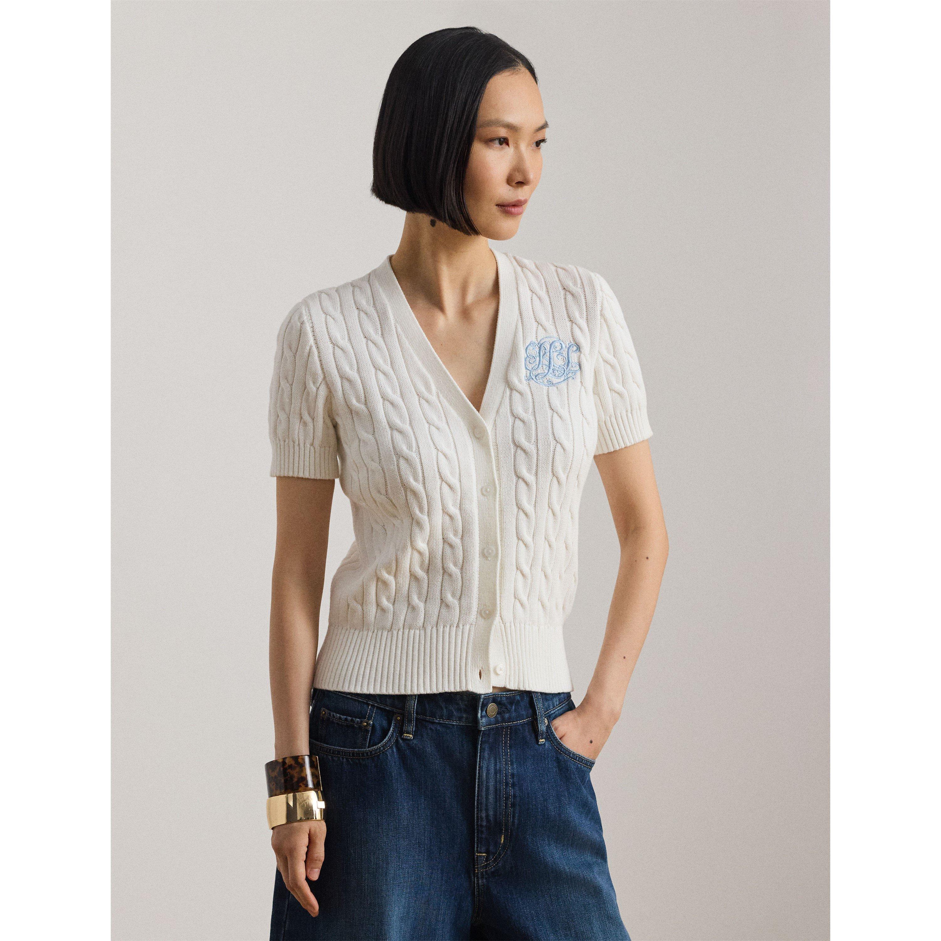 WHITE - Lauren by Ralph Lauren - Women's Cardigan - 2