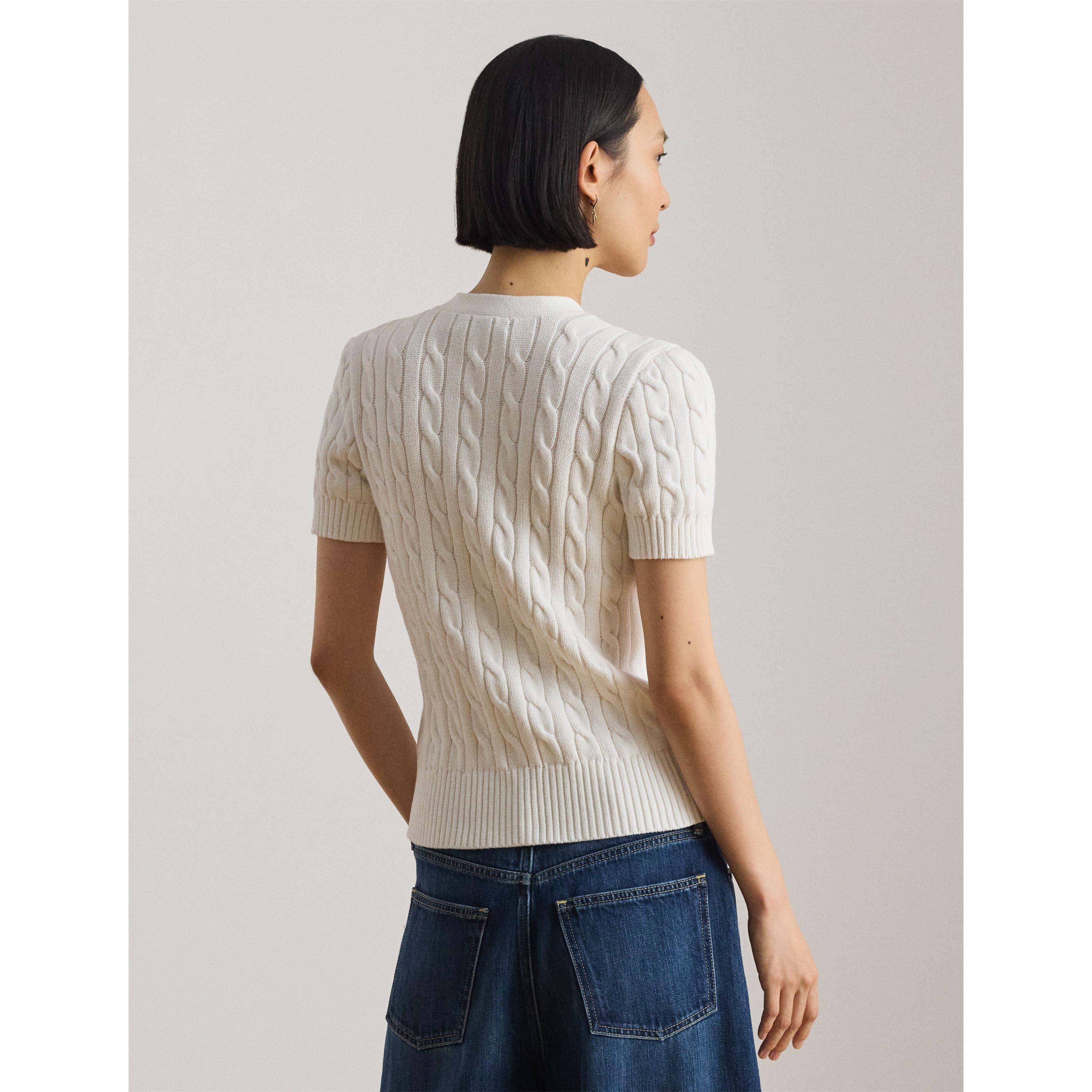 WHITE - Lauren by Ralph Lauren - Women's Cardigan - 3