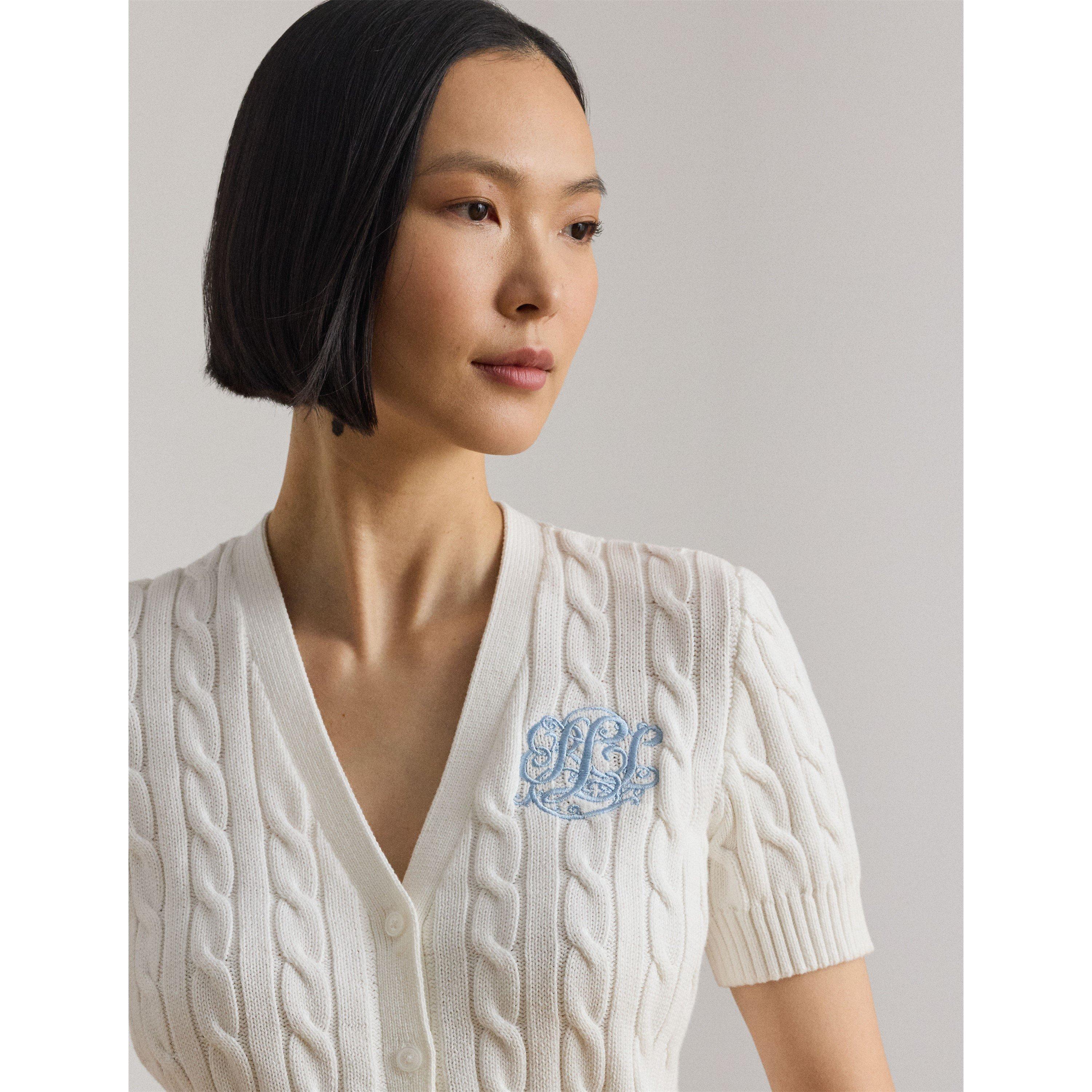 WHITE - Lauren by Ralph Lauren - Women's Cardigan - 4